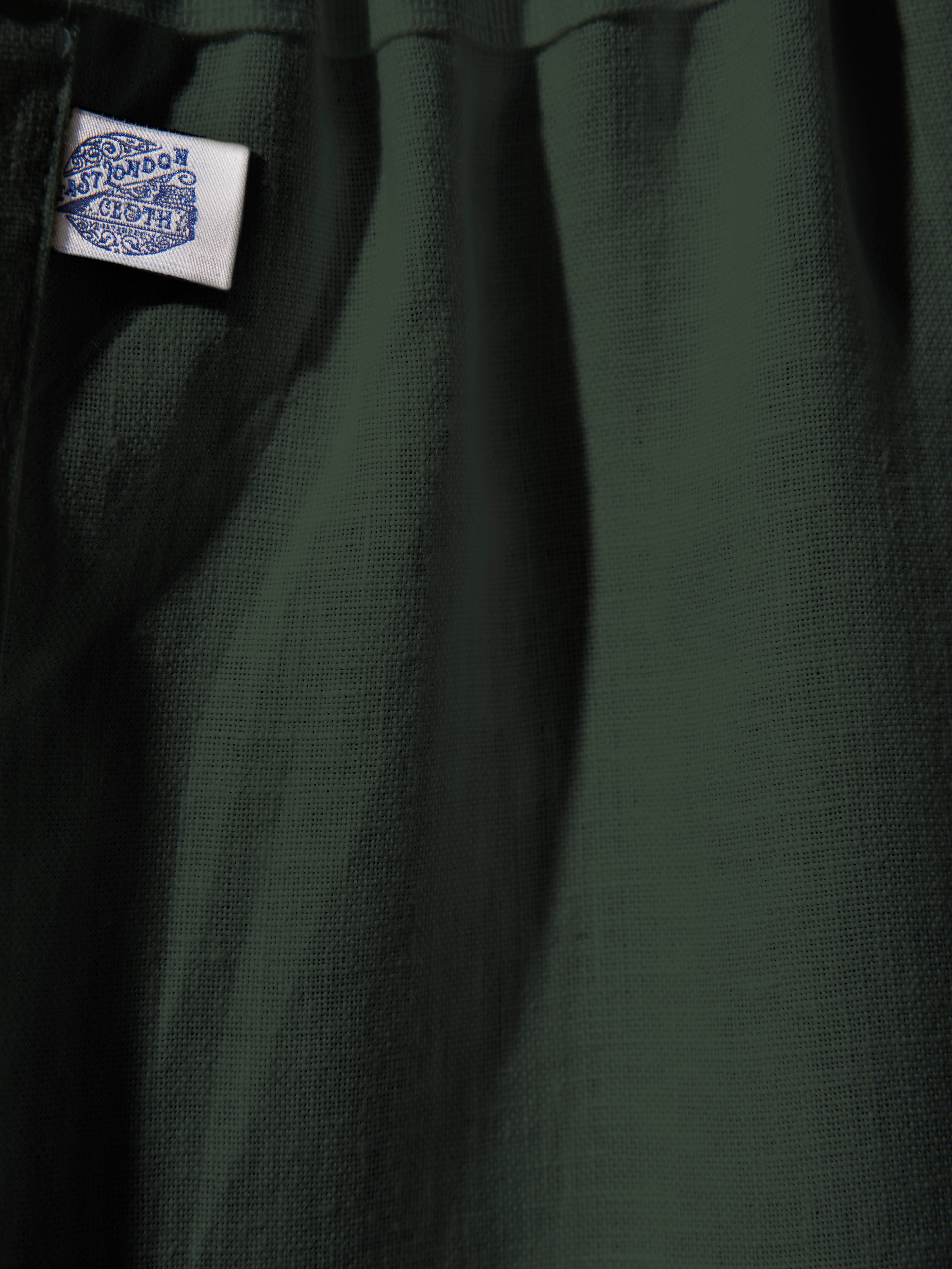 The cafe curtain - soft washed linen with a pleated top