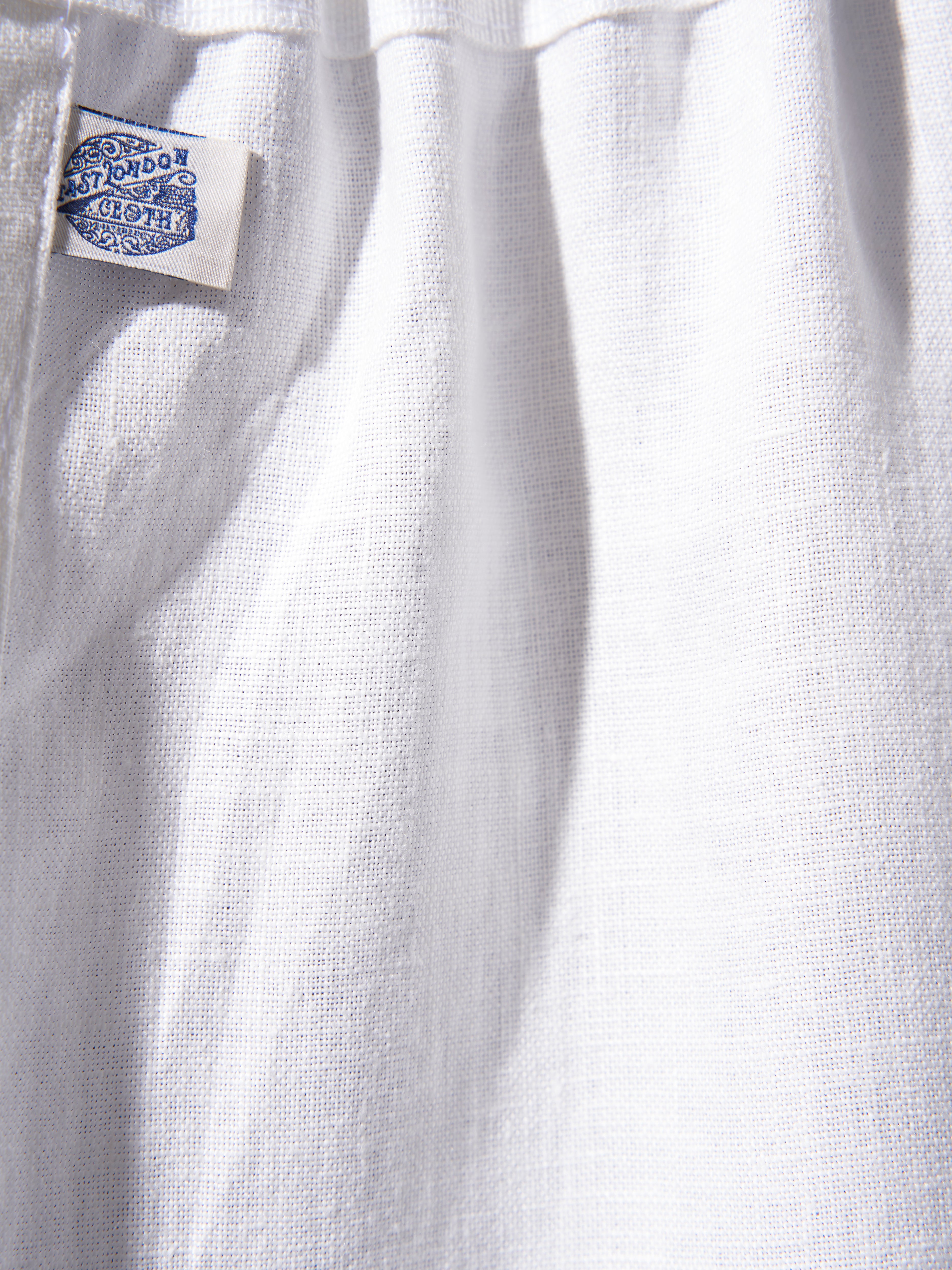 The cafe curtain - soft washed linen with a pleated top