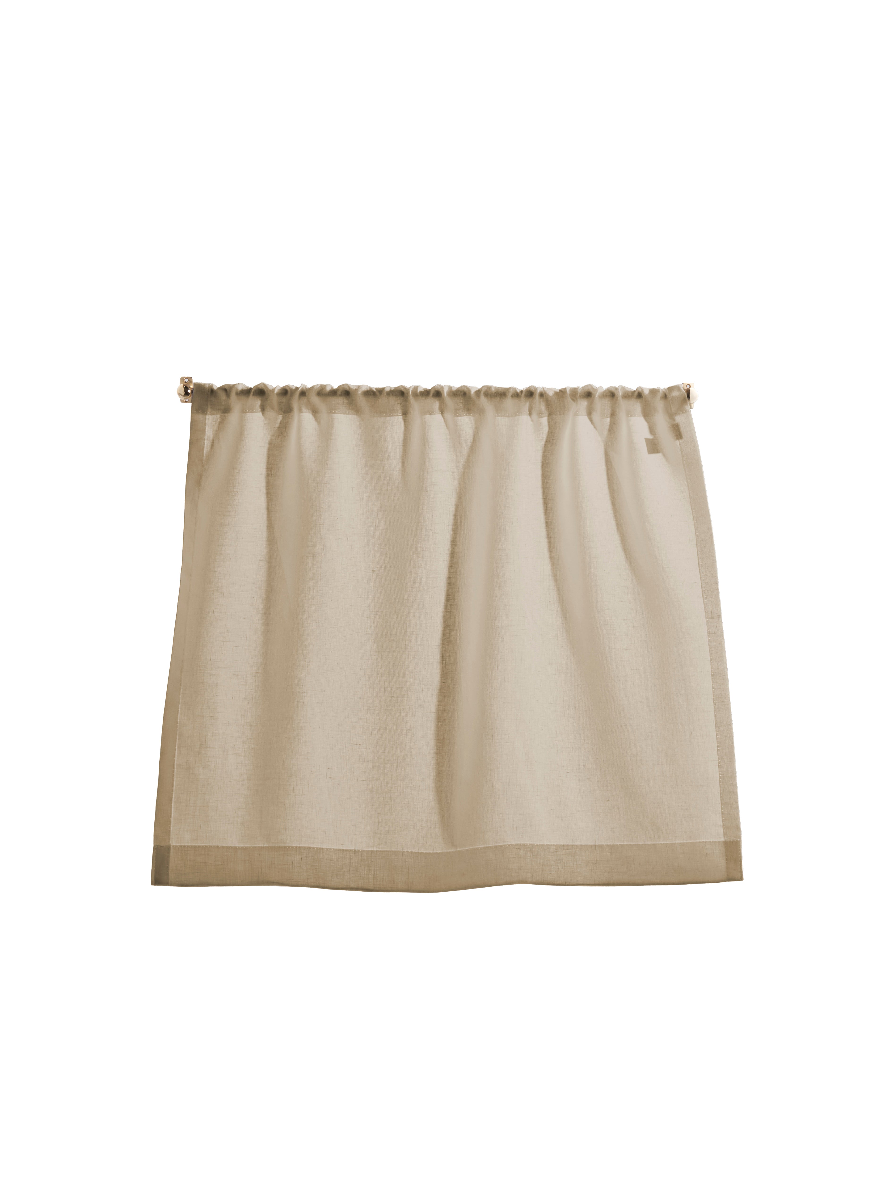 The cafe curtain - lightweight linen with a pocket top