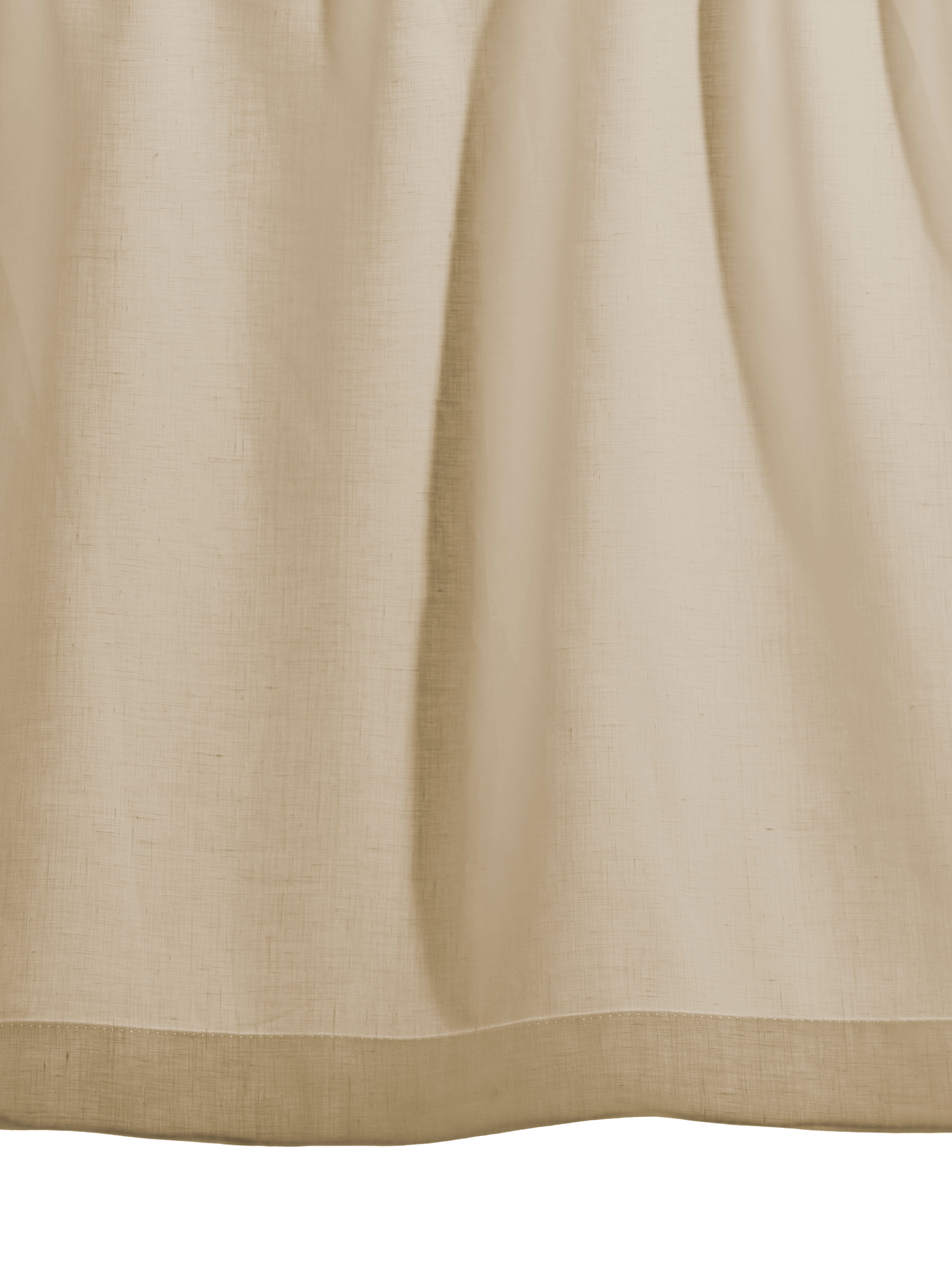 The cafe curtain - lightweight linen with a pocket top