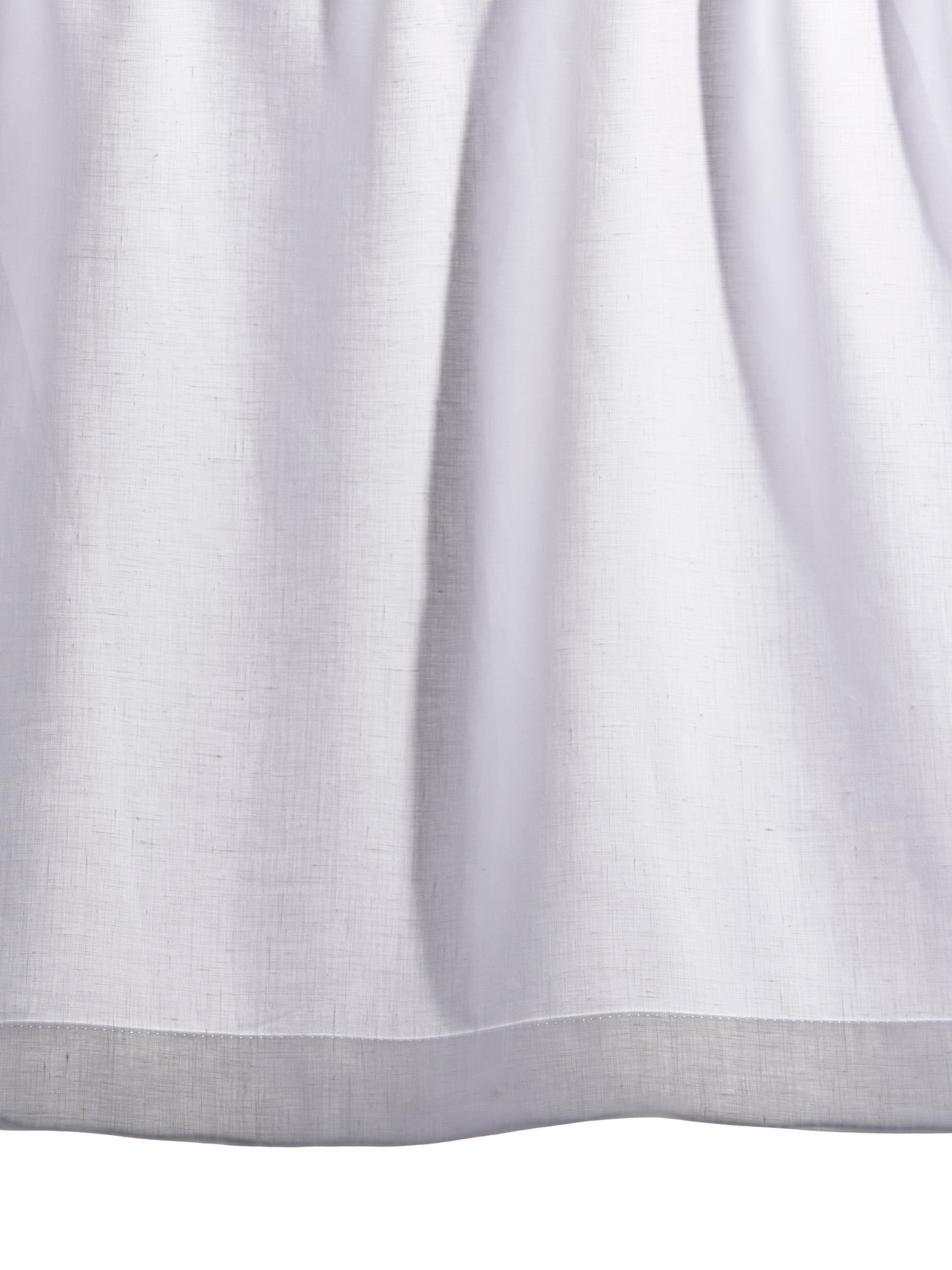 The cafe curtain - lightweight linen with a pocket top