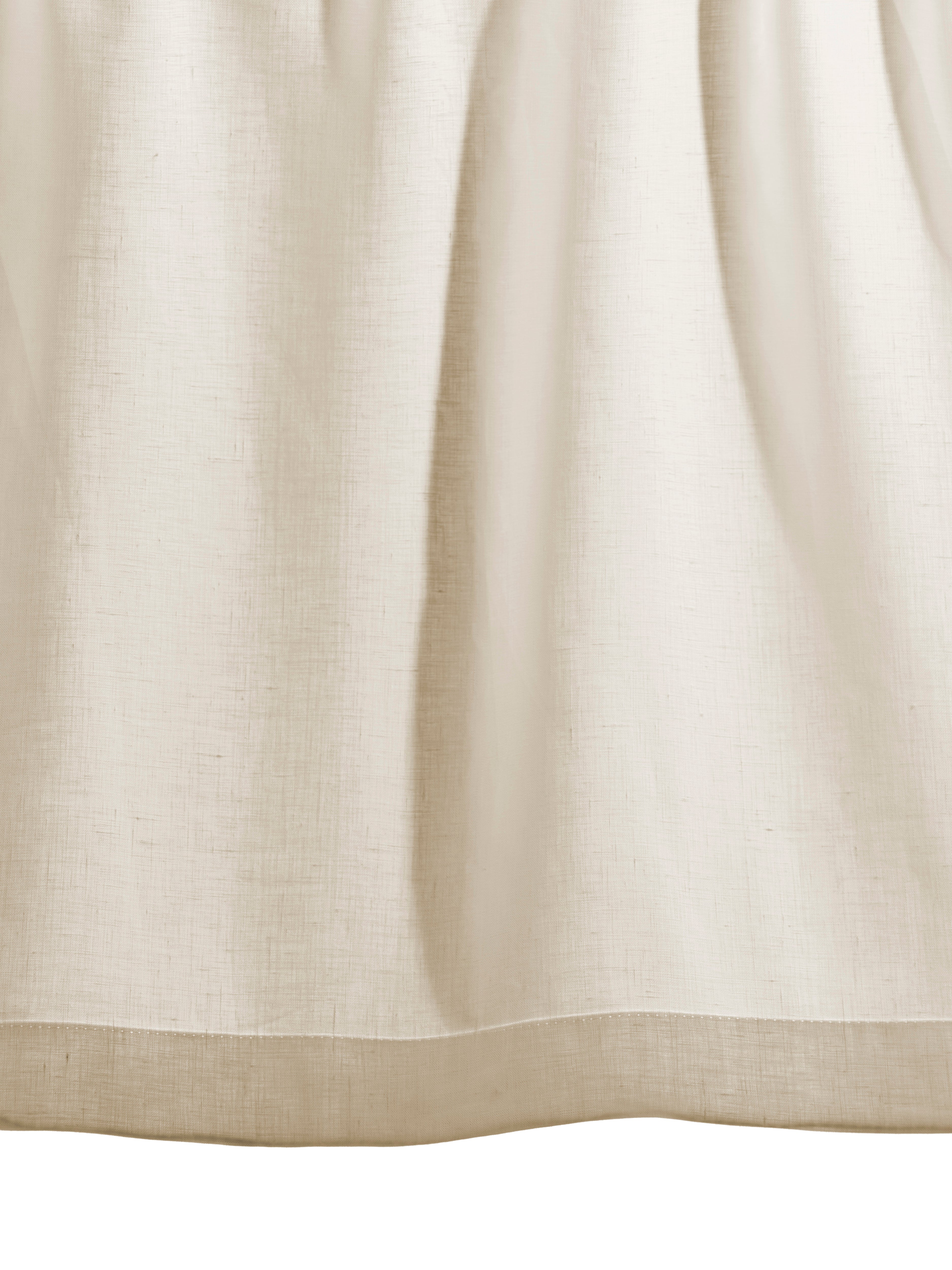 The cafe curtain - lightweight linen with a pocket top