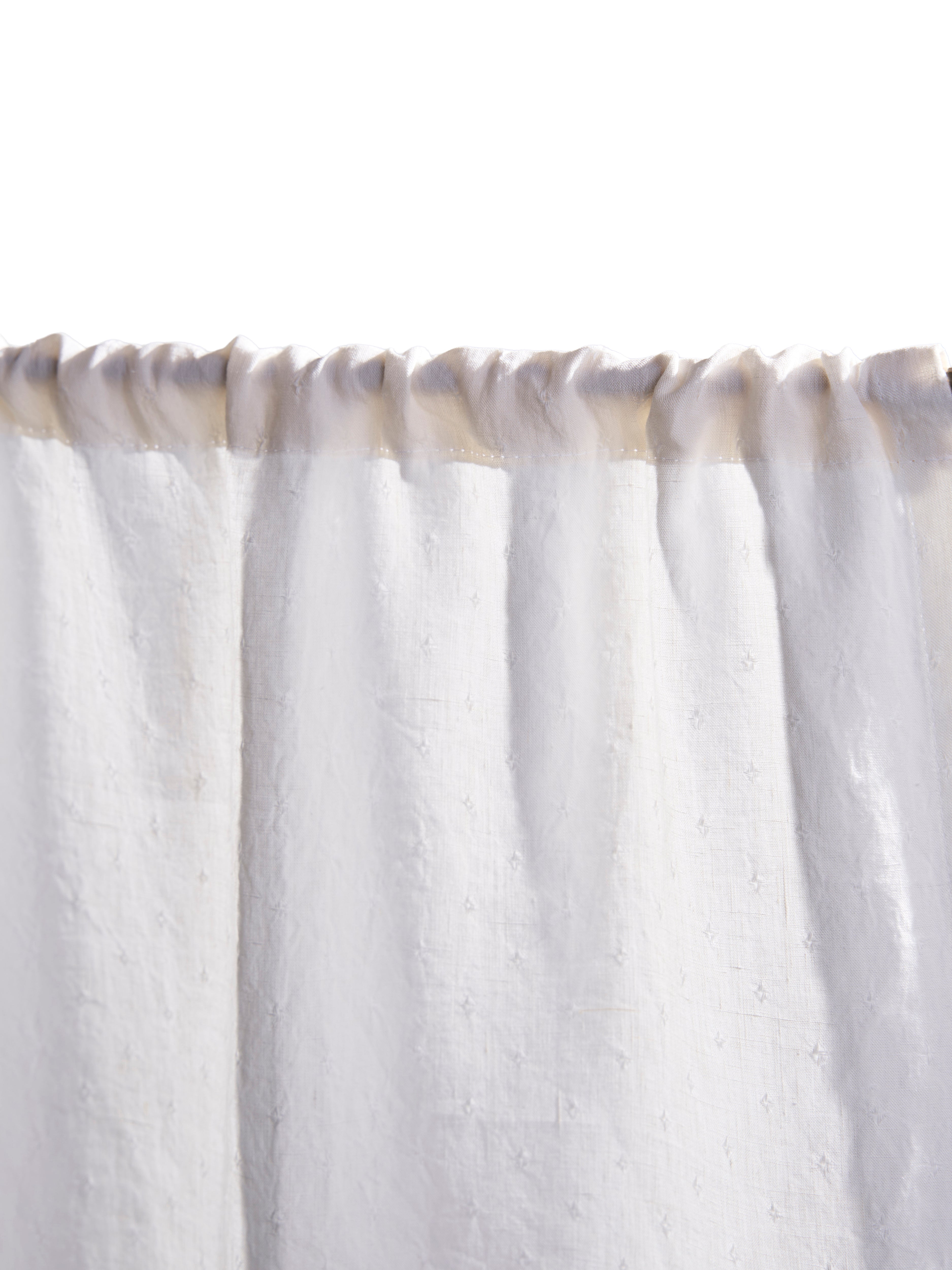 The cafe curtain - alvington linen with a pocket top