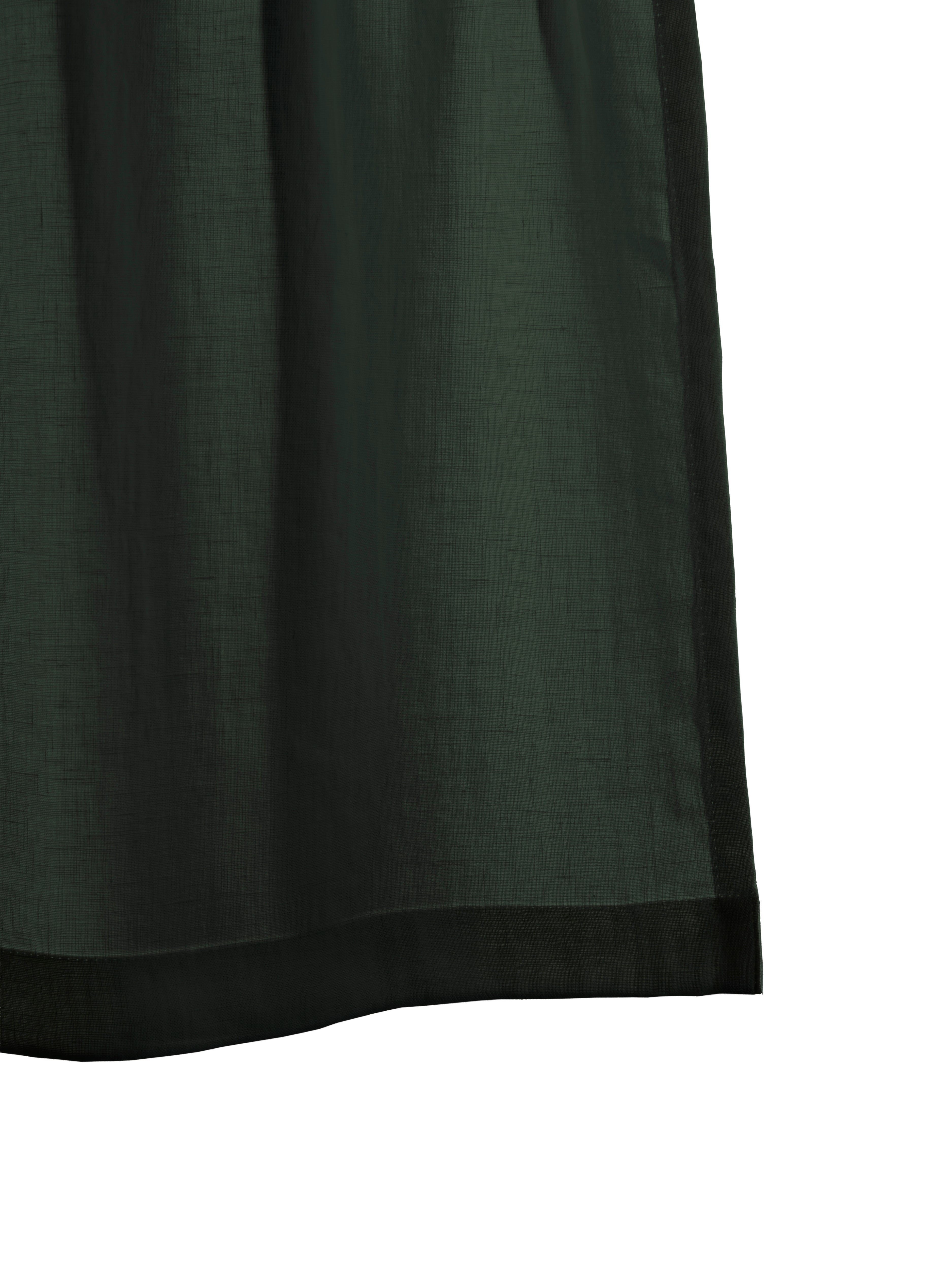 The cafe curtain - soft washed linen with a pocket top