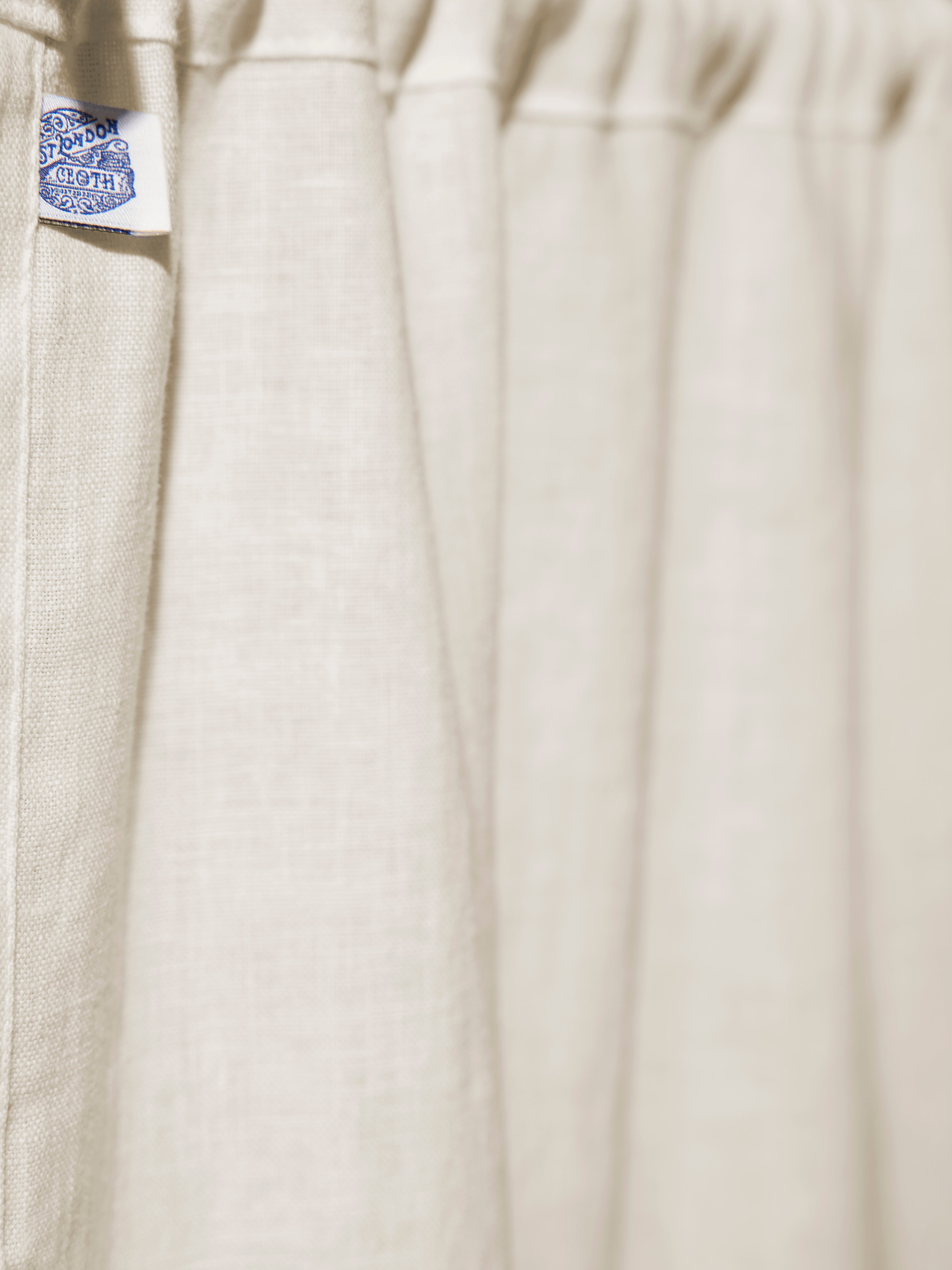 The cafe curtain - soft washed linen with a pocket top