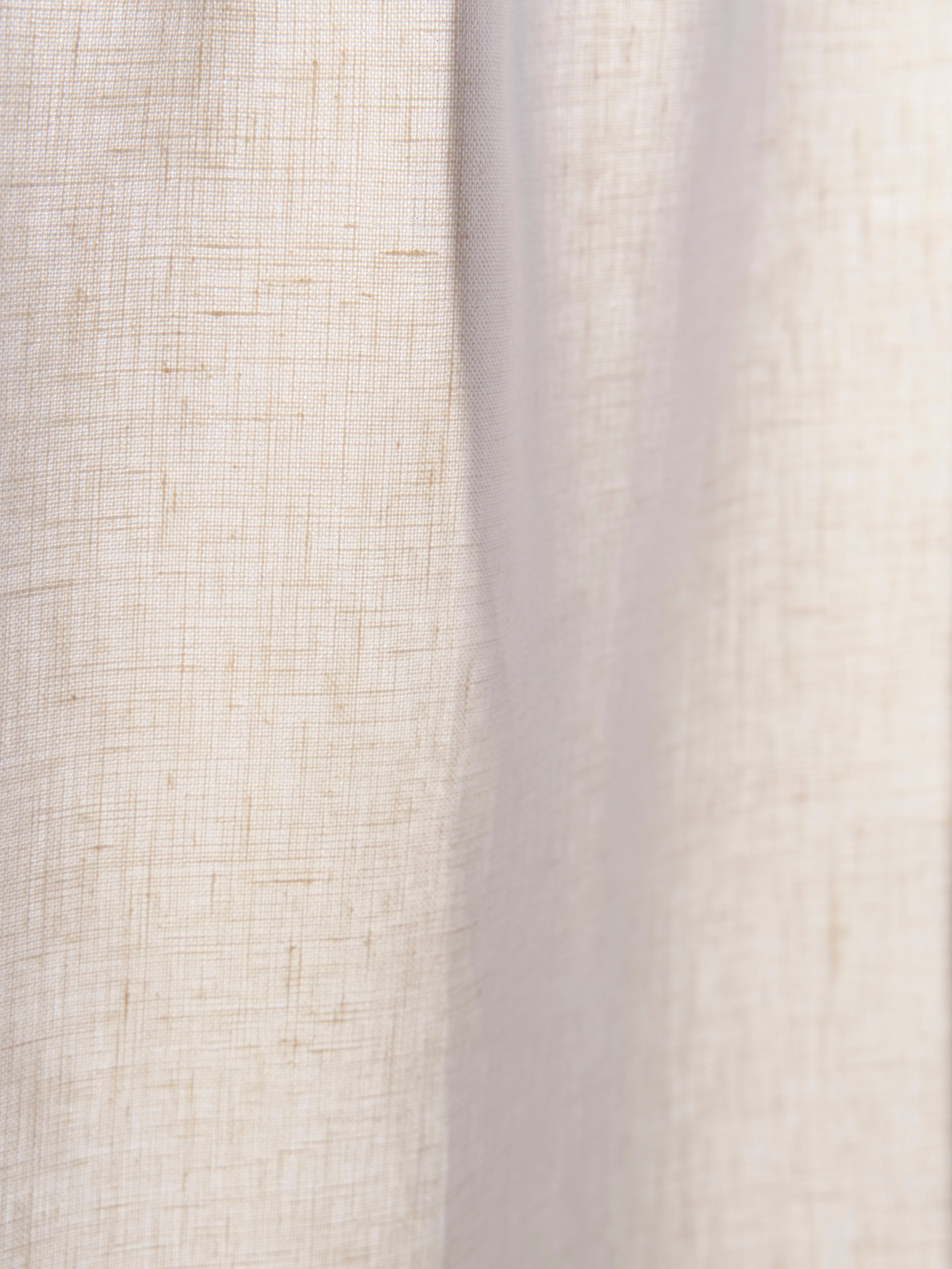 The cafe curtain - medium weight linen with a pocket top