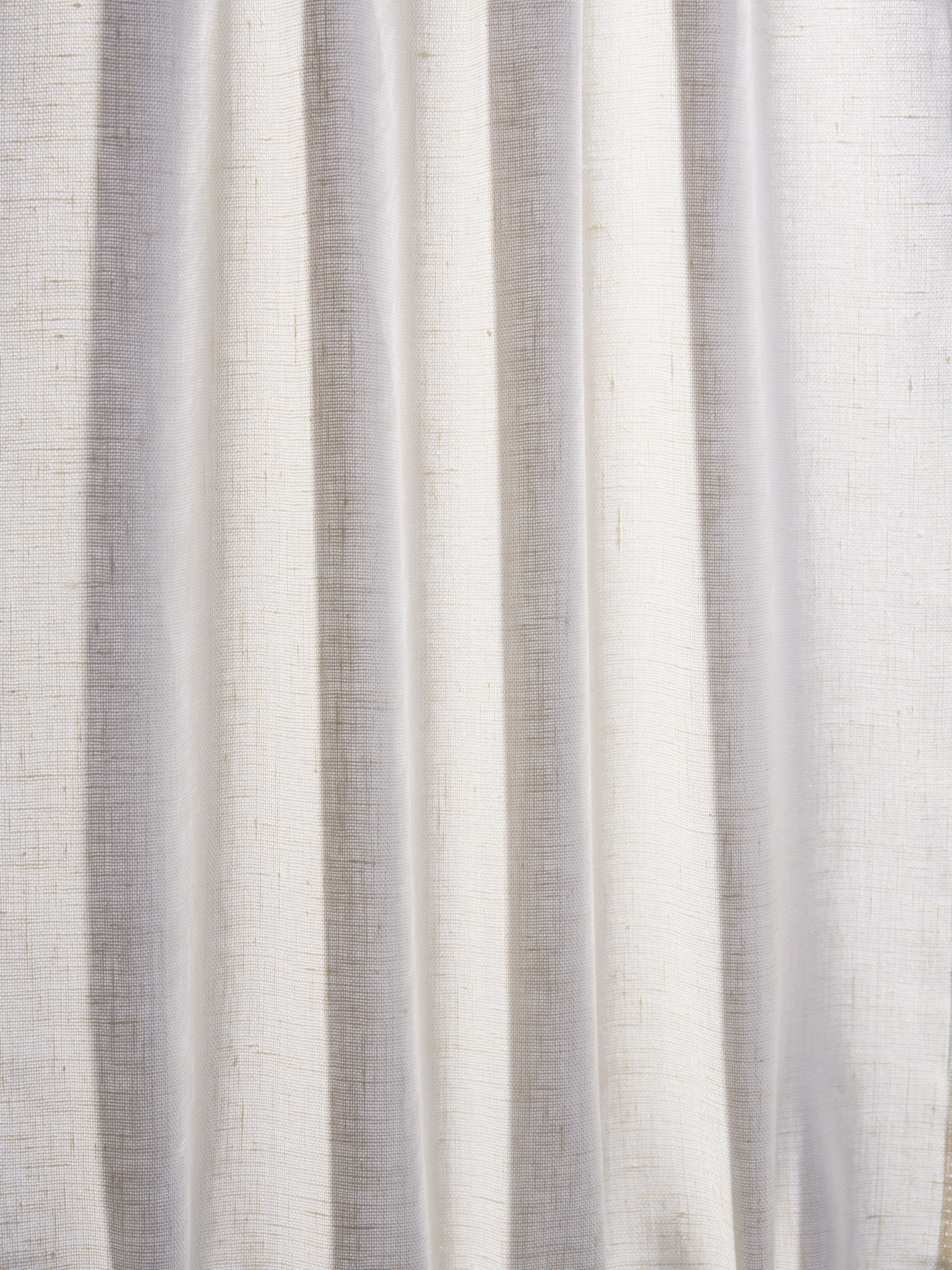 The cafe curtain - openweave linen with a double pocket