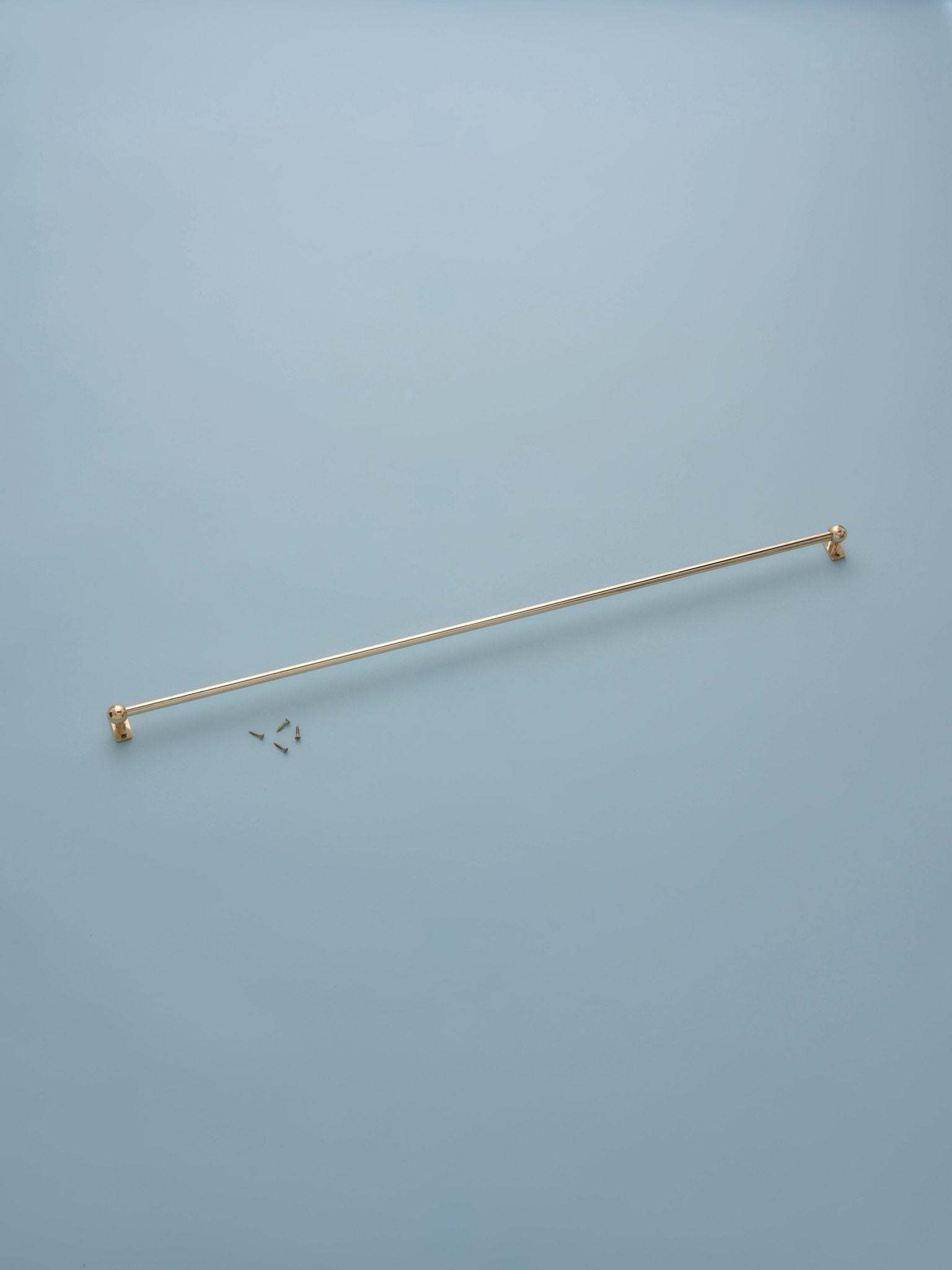 Classic cafe pole - brass - face fit - 120cm - East London Cloth