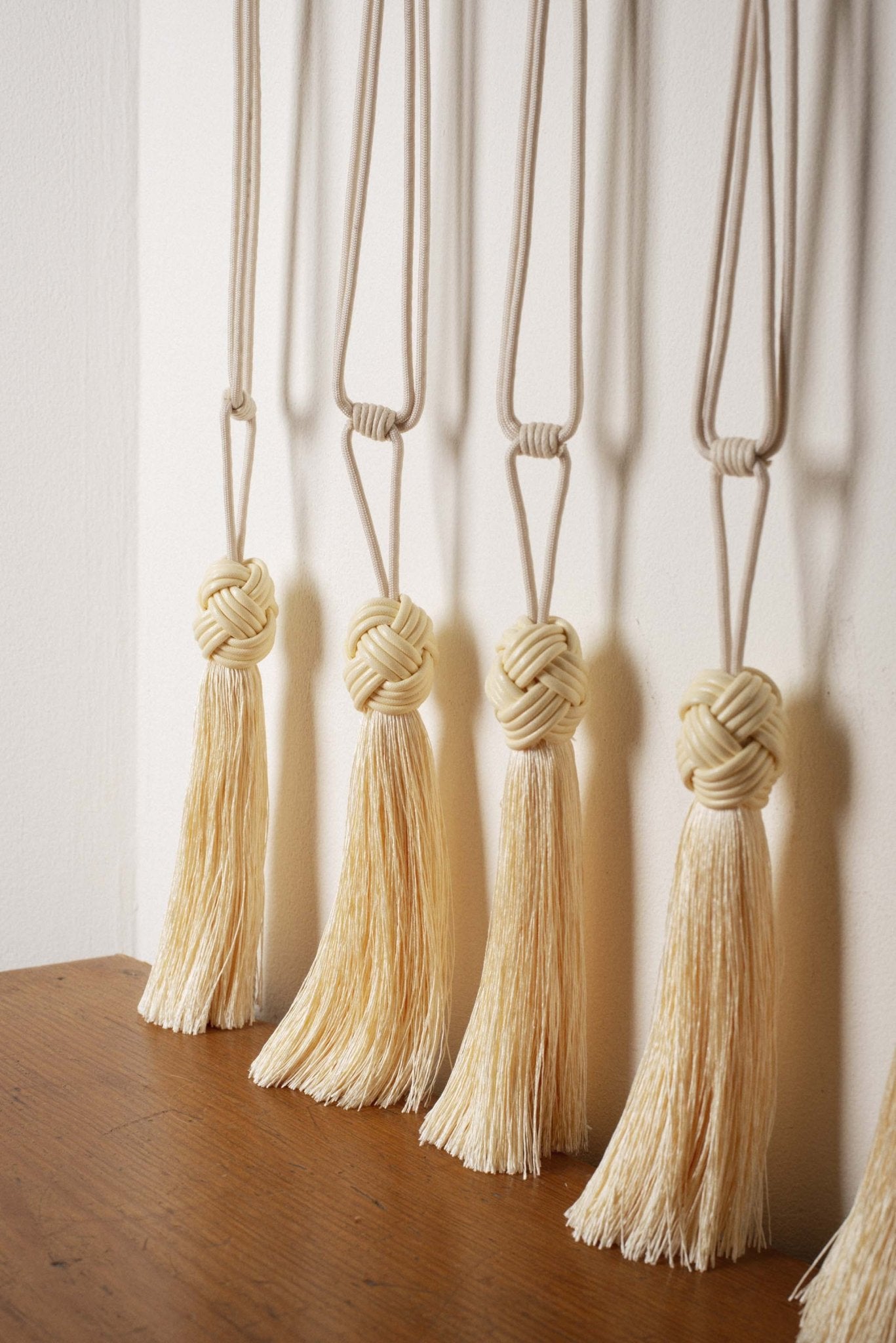 Curtain tie back - Champagne - East London Cloth