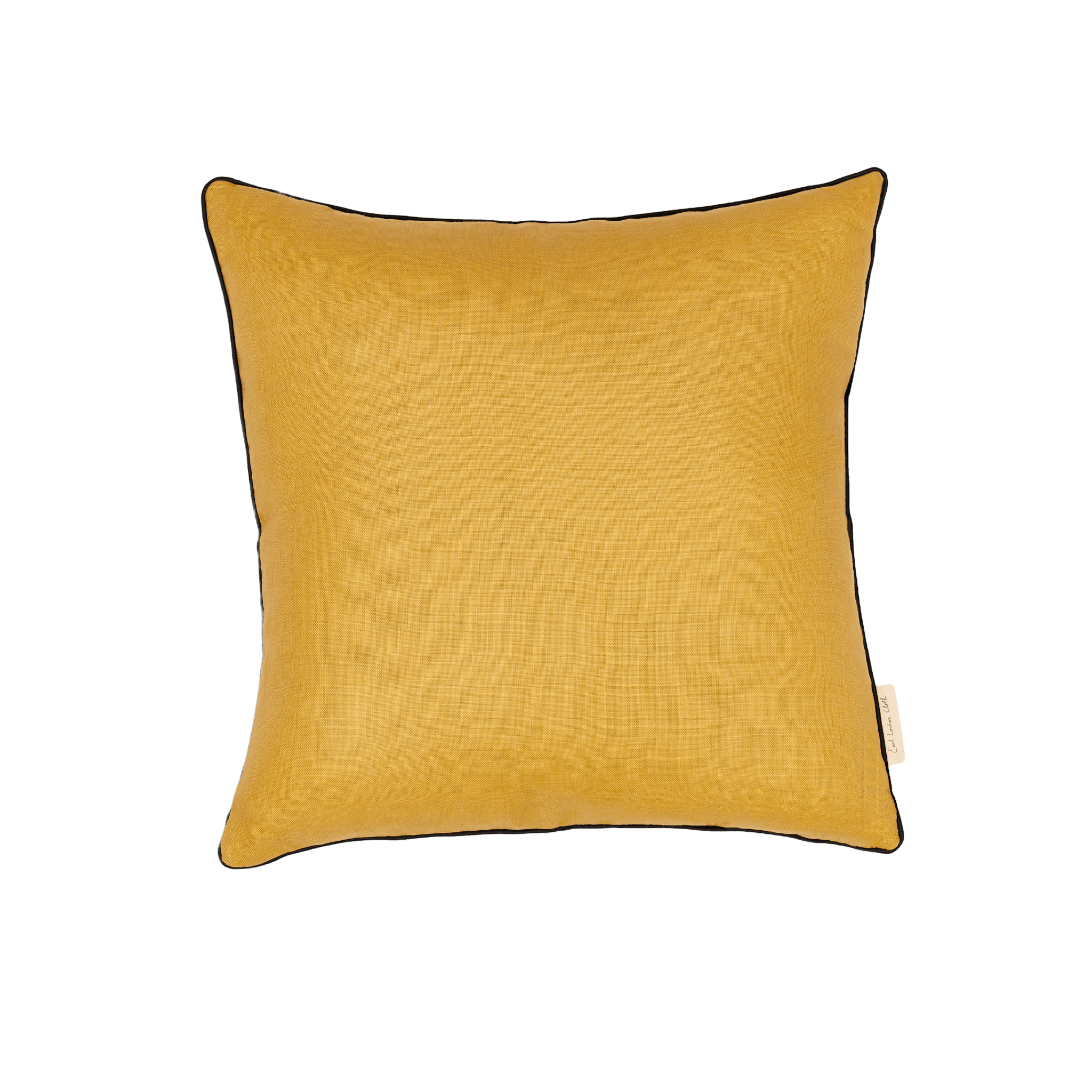 Hanbury Sienna - contrast piped cushion - 45 x 45 - East London Cloth