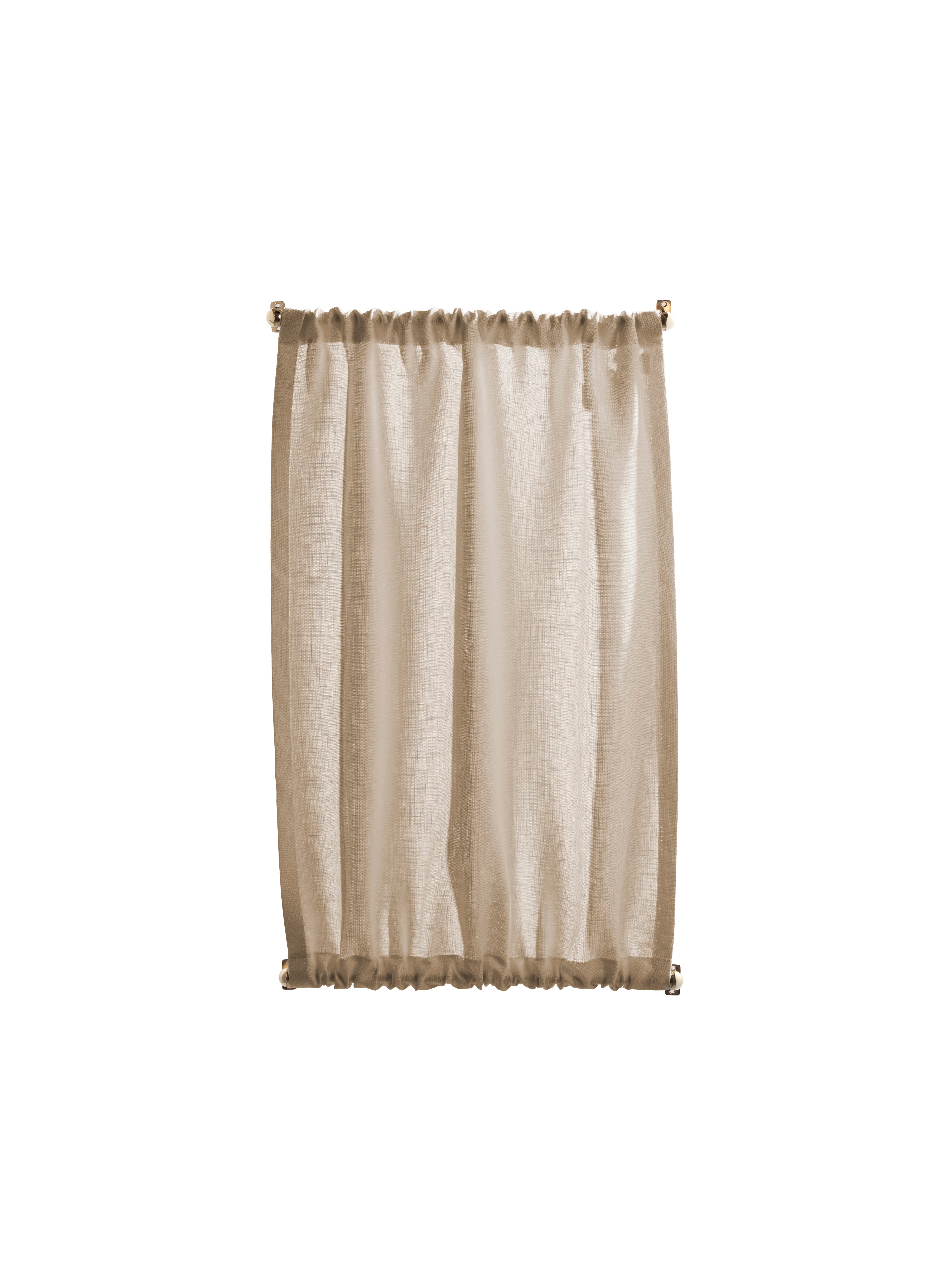 The cafe curtain - medium weight line with a double pocket