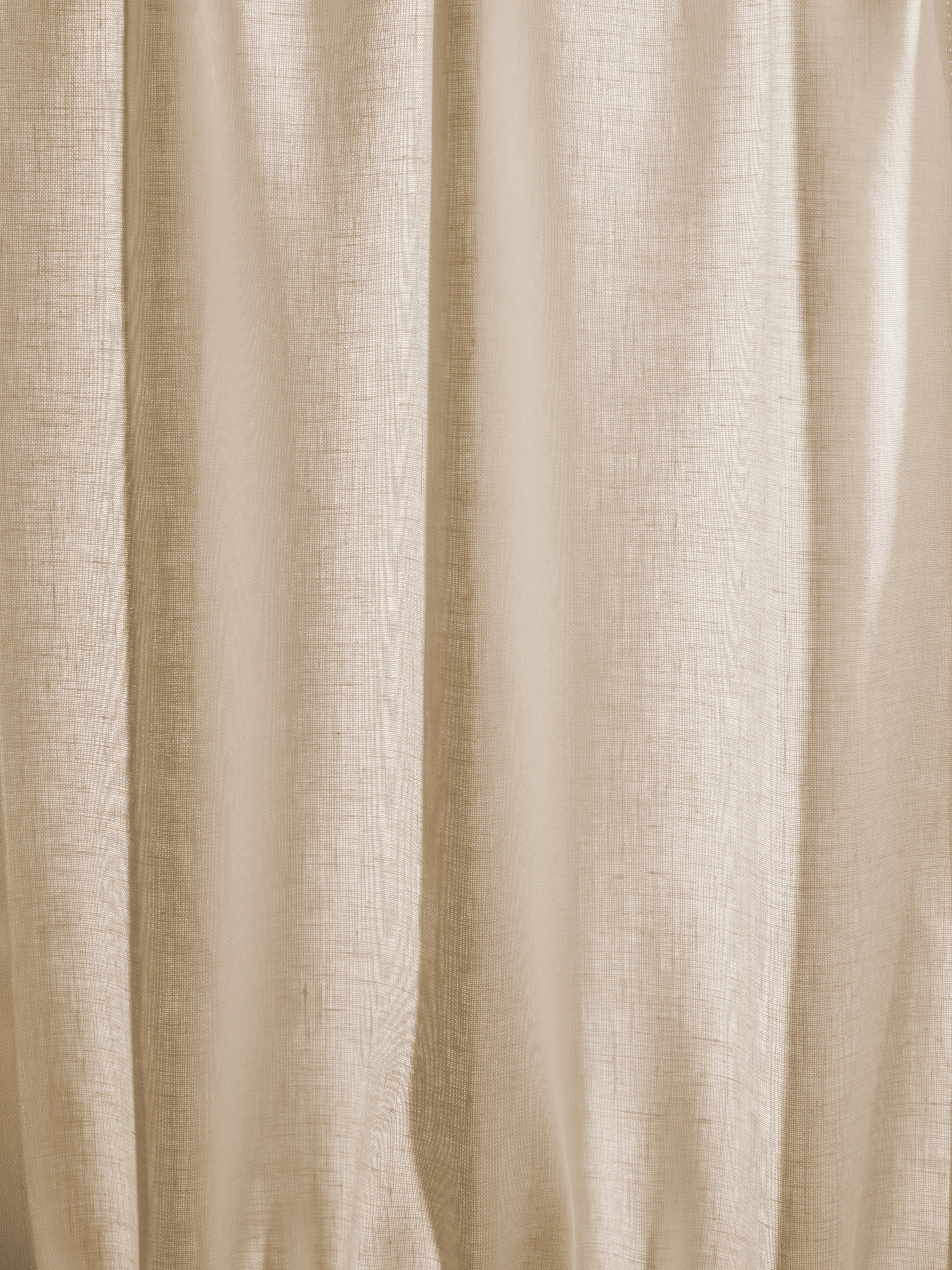 The cafe curtain - medium weight line with a double pocket