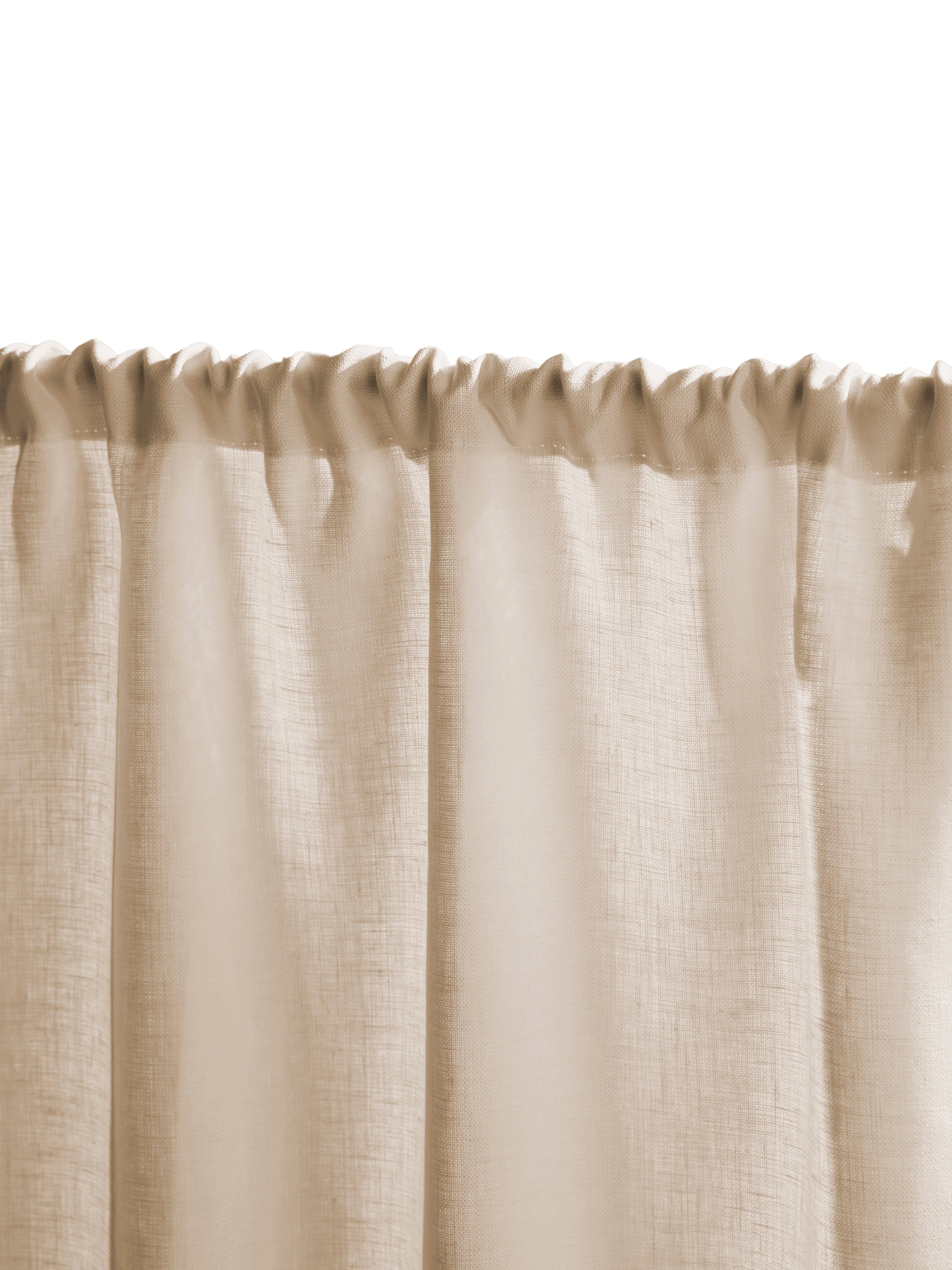The cafe curtain - medium weight line with a double pocket