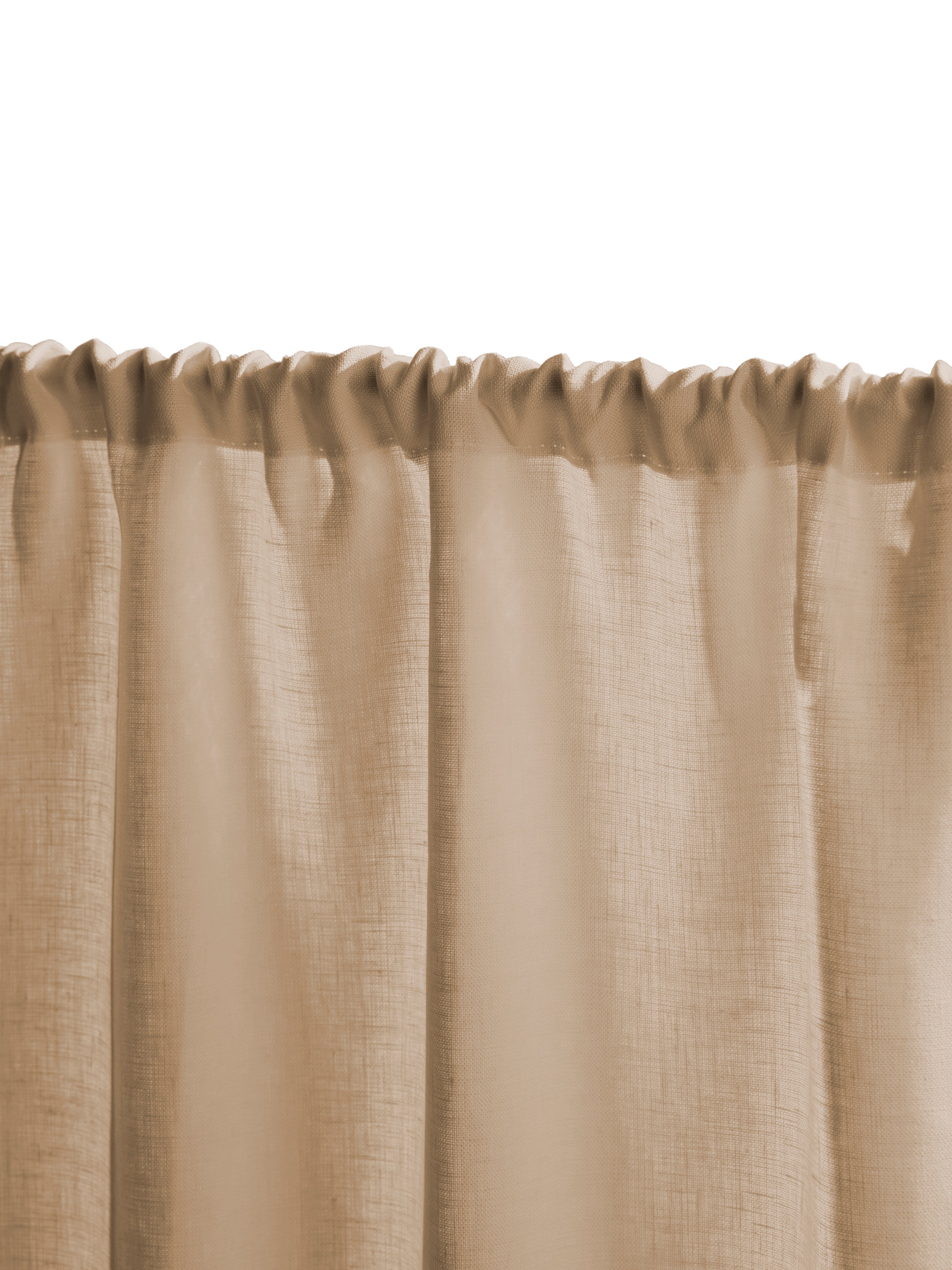 The cafe curtain - medium weight line with a double pocket