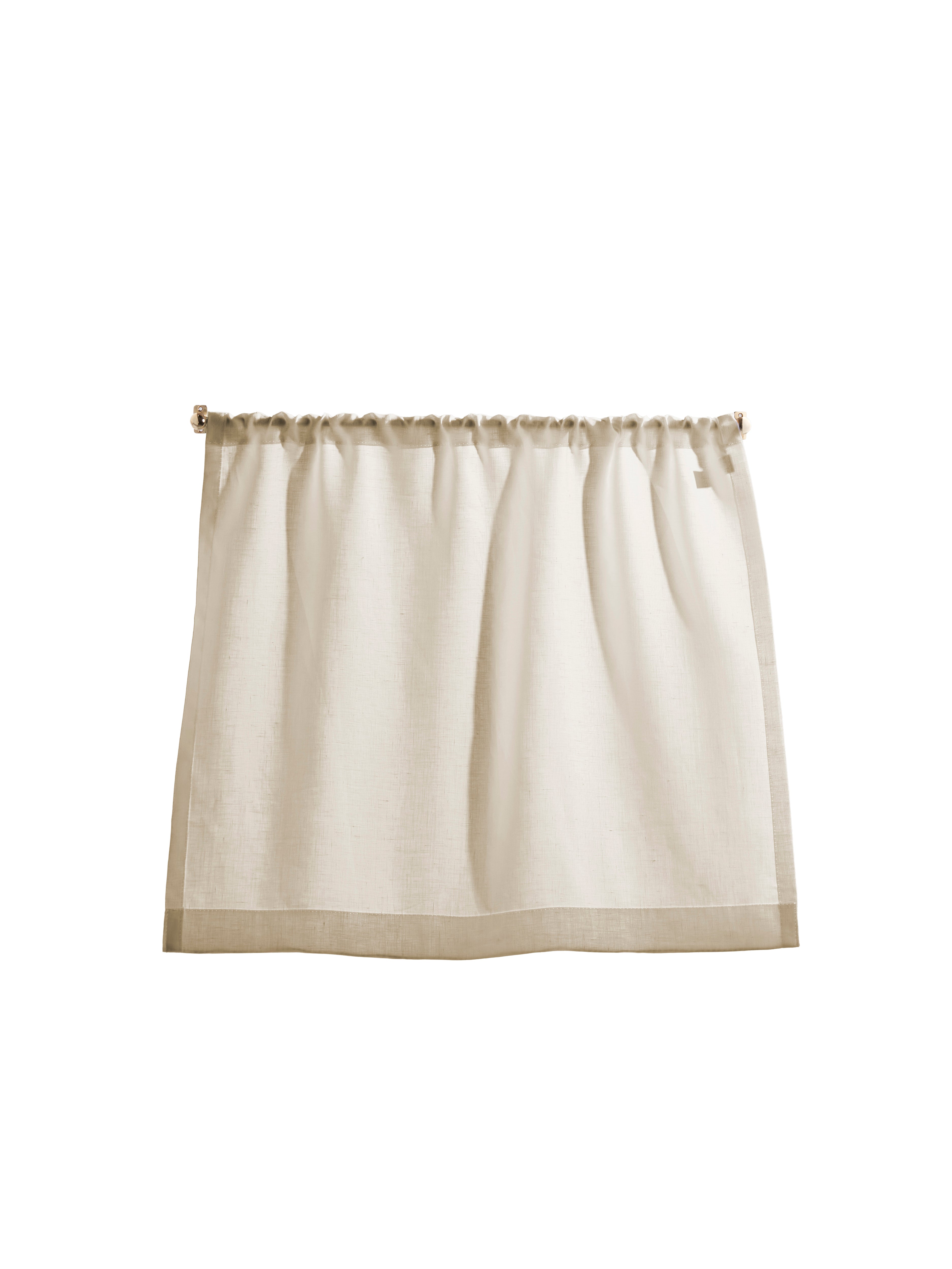The cafe curtain - lightweight linen with a pocket top