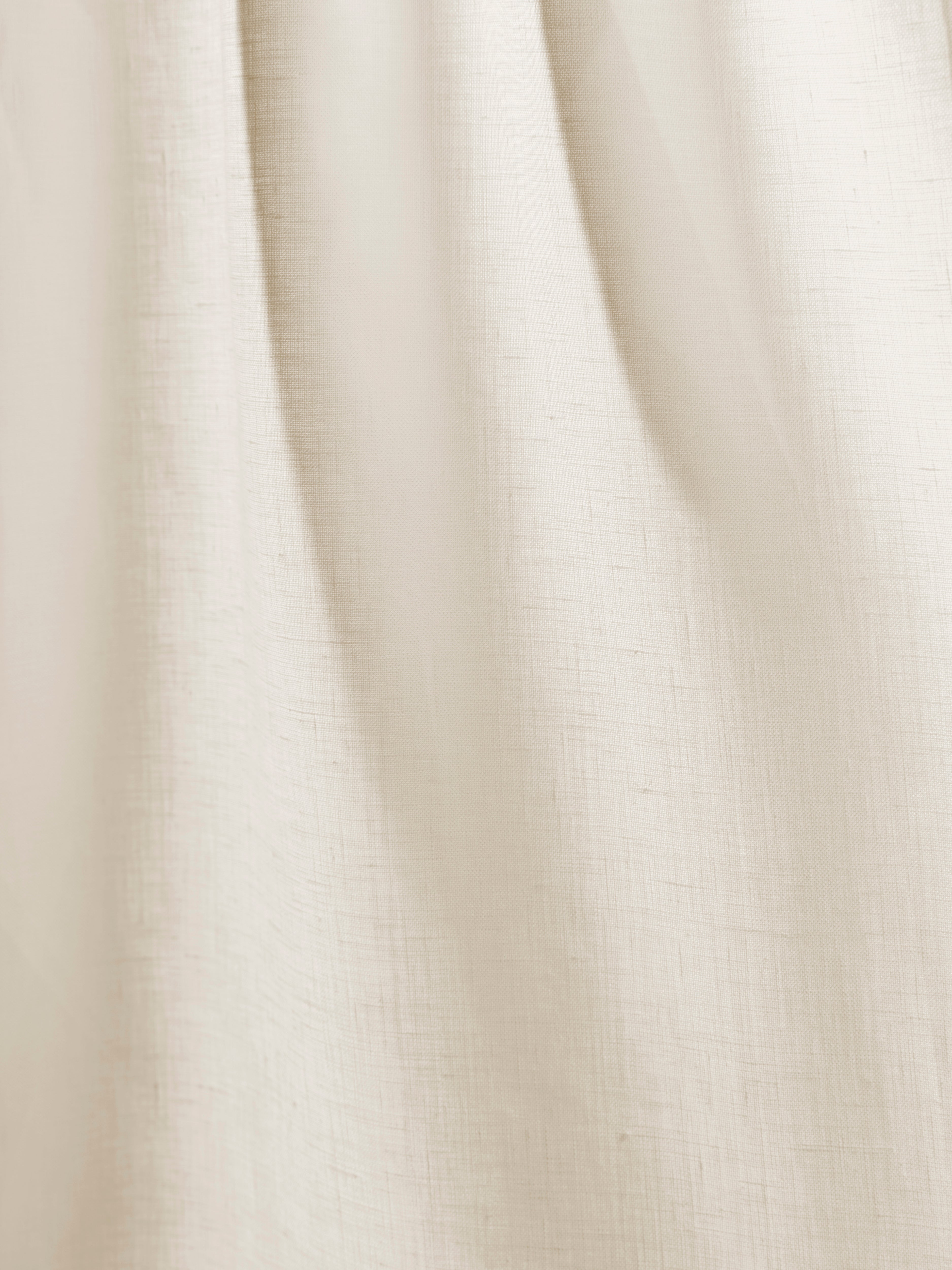 The cafe curtain - lightweight linen with a pocket top