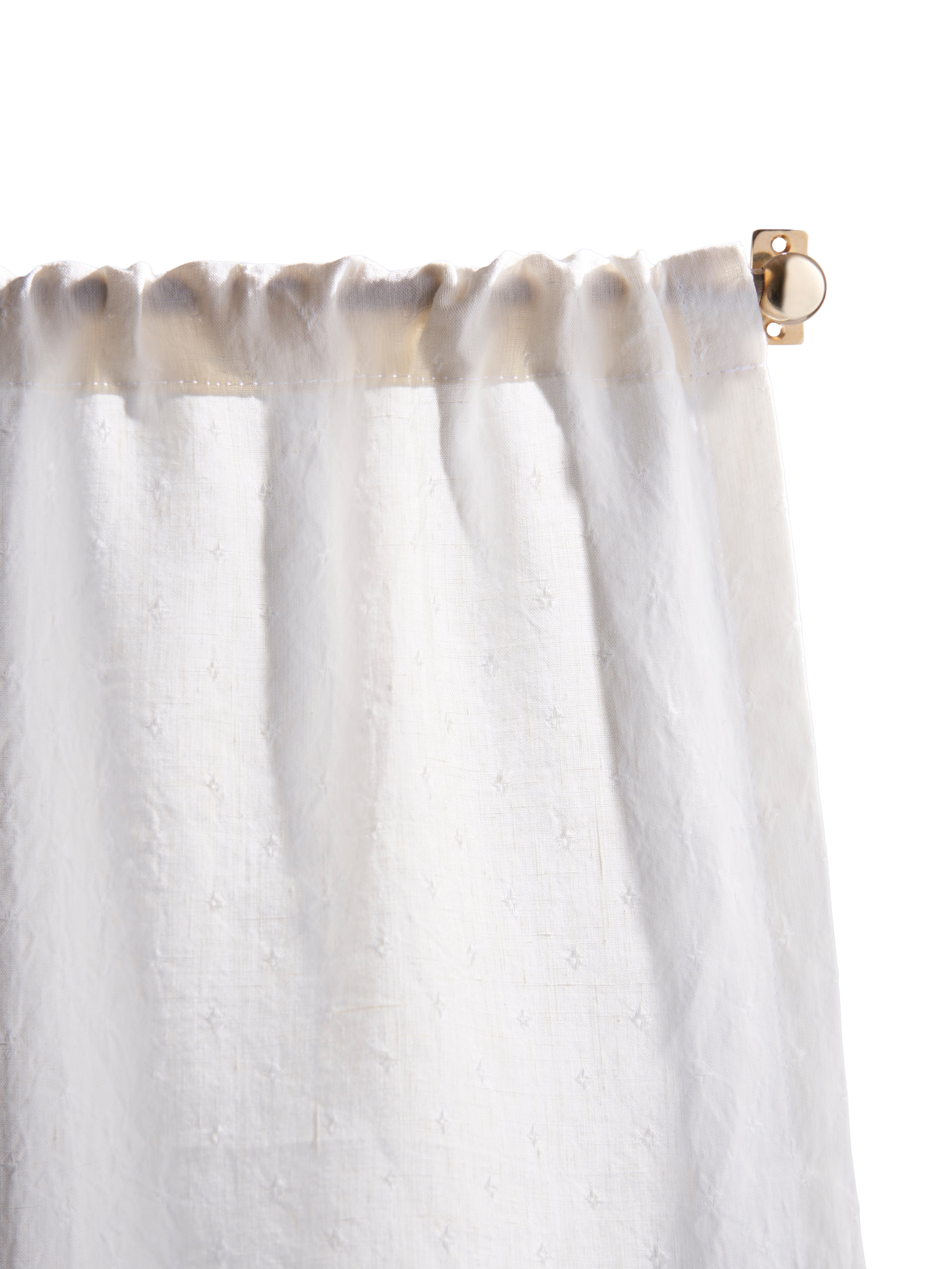The cafe curtain - alvington linen with a pocket top