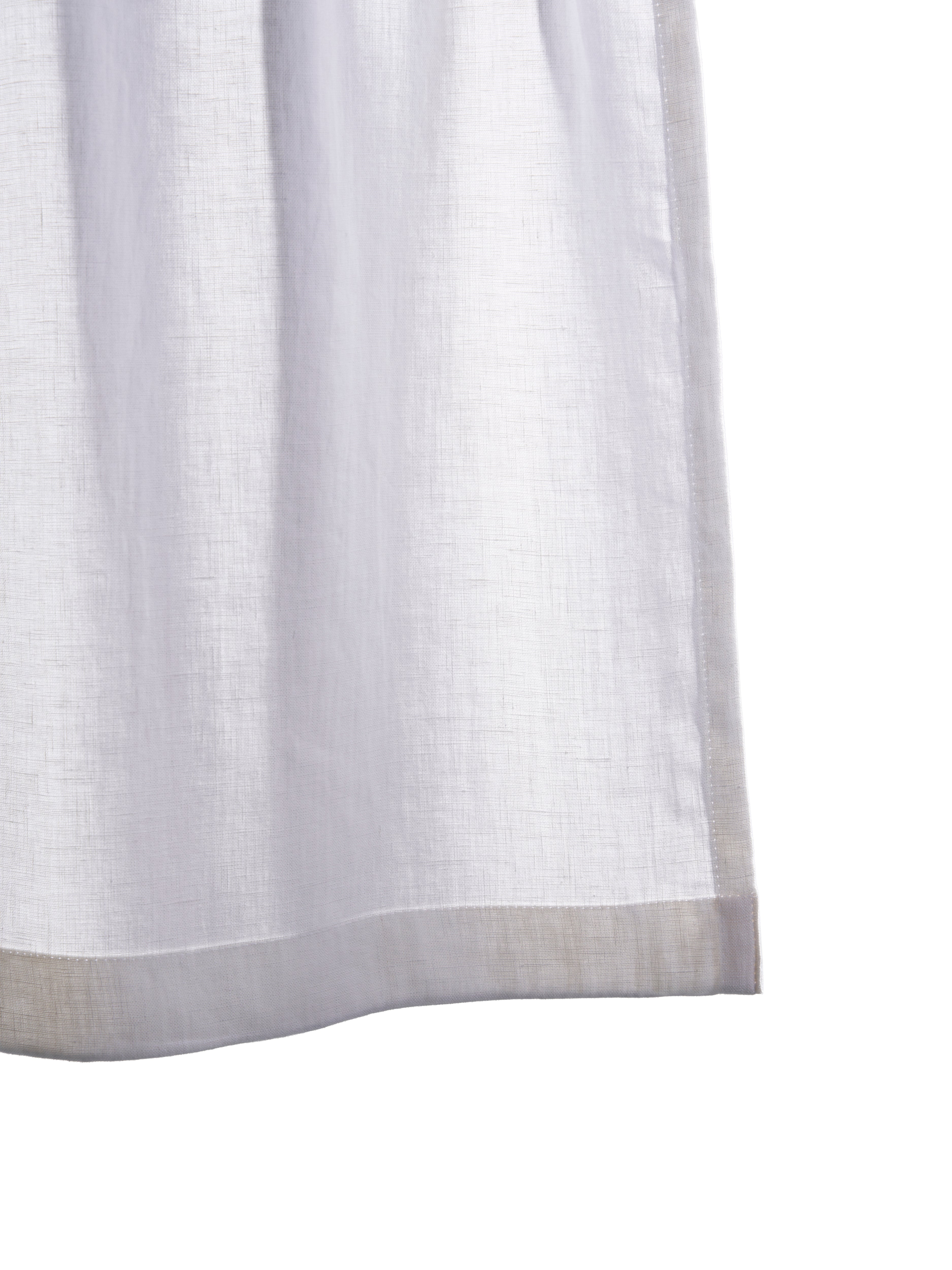 The cafe curtain - soft washed linen with a pocket top