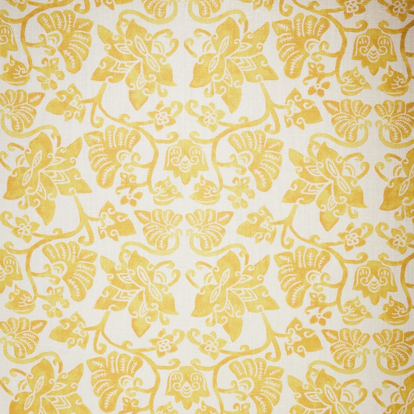 Batik floral - butterscotch glow - East London Cloth