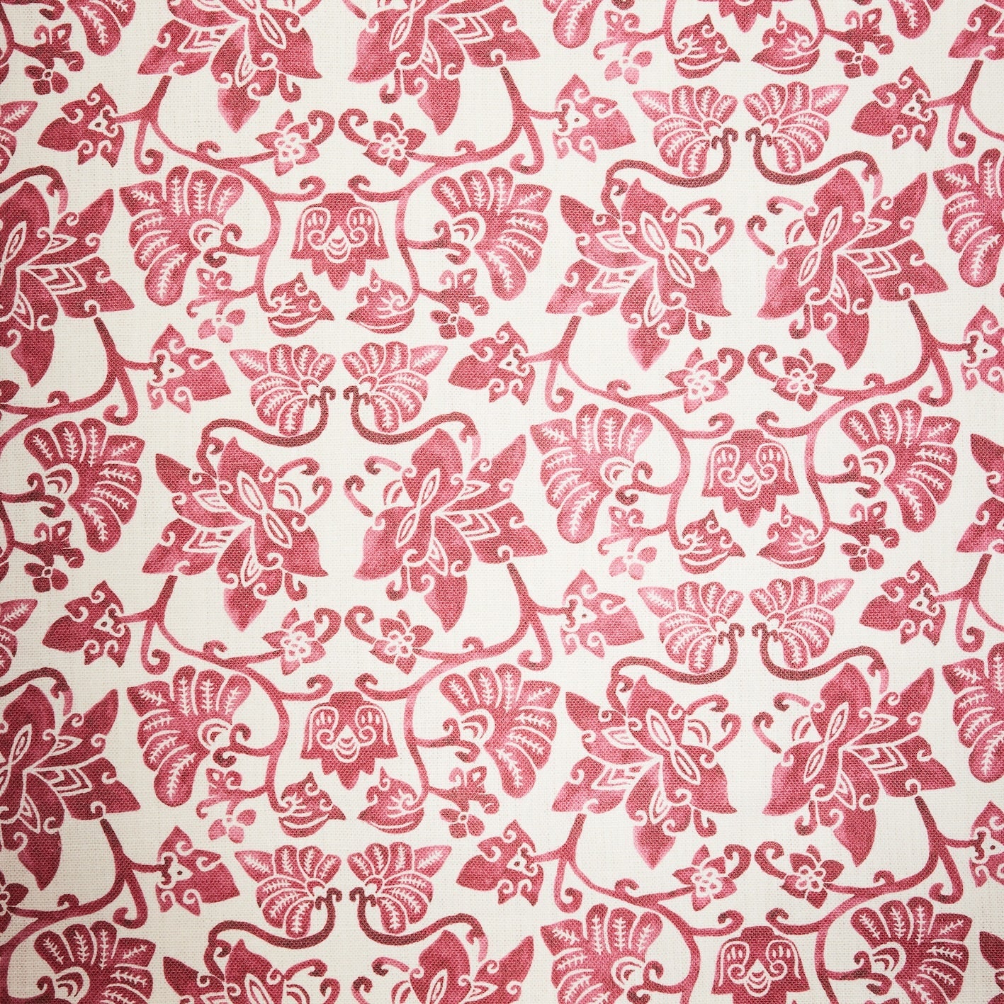 Batik floral - magenta blush - East London Cloth