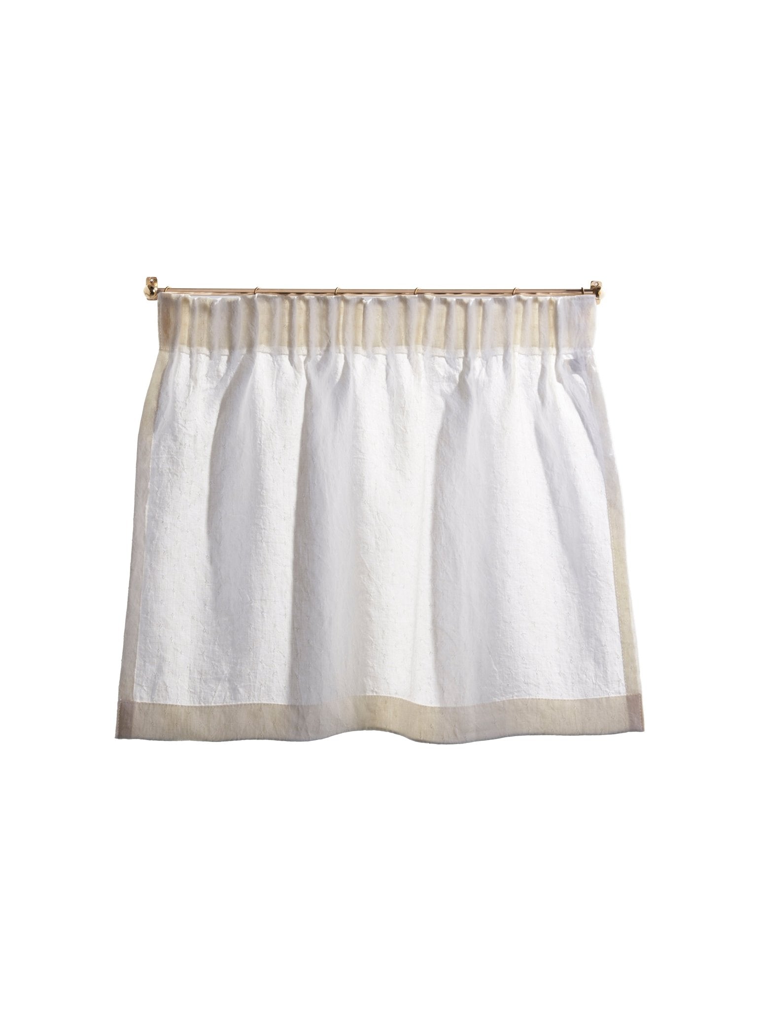 cafe curtain - pleated top - alvington - East London Cloth