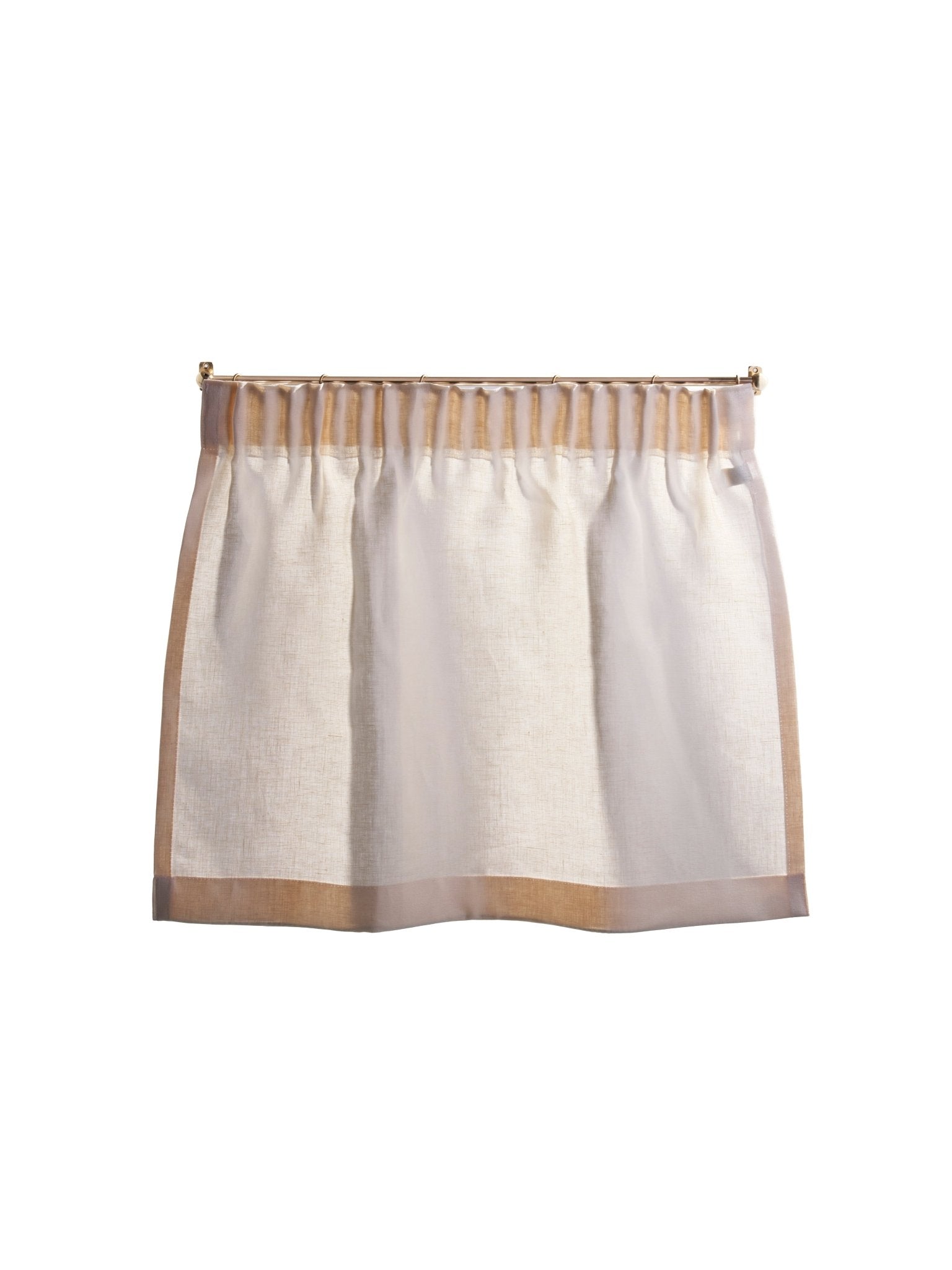 cafe curtain - pleated top - mediumweights - East London Cloth