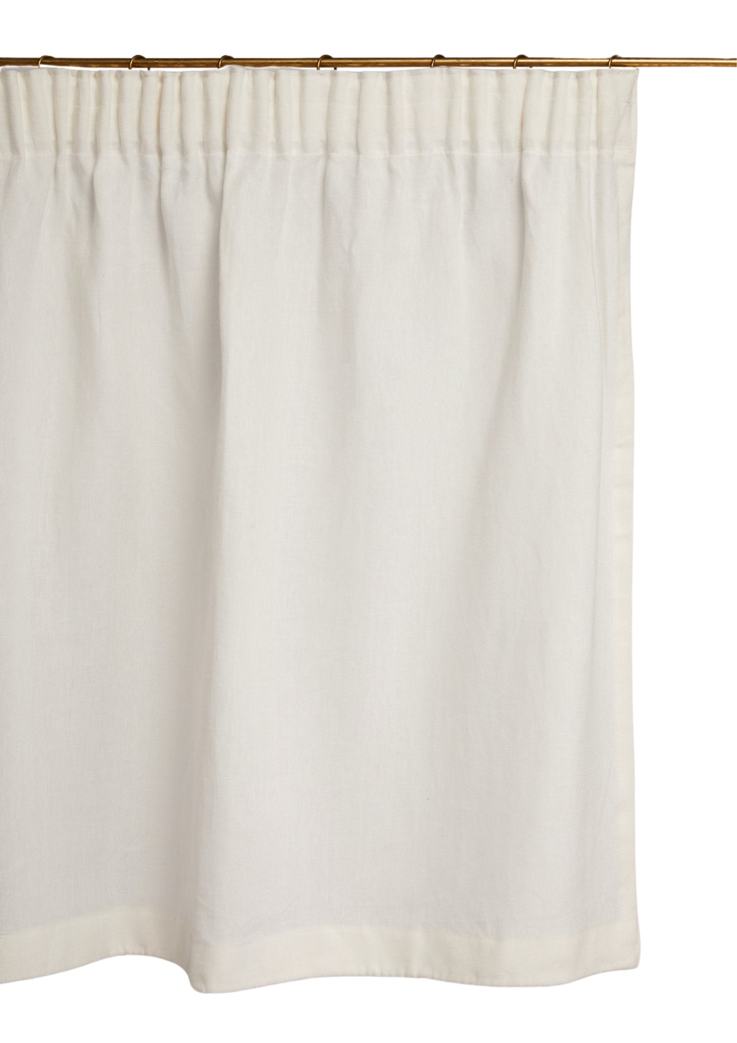 cafe curtain - pleated top - mediumweights - East London Cloth