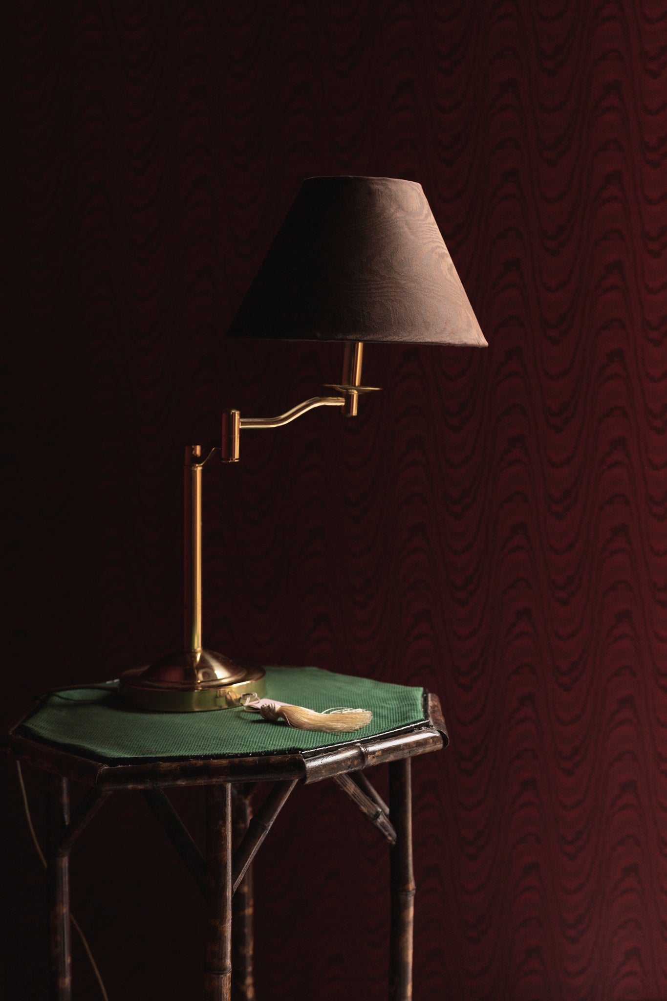 CC's repp - banker's lamp green - East London Cloth