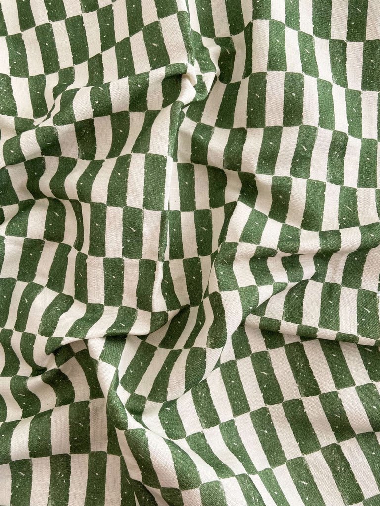 Checkers - green - East London Cloth