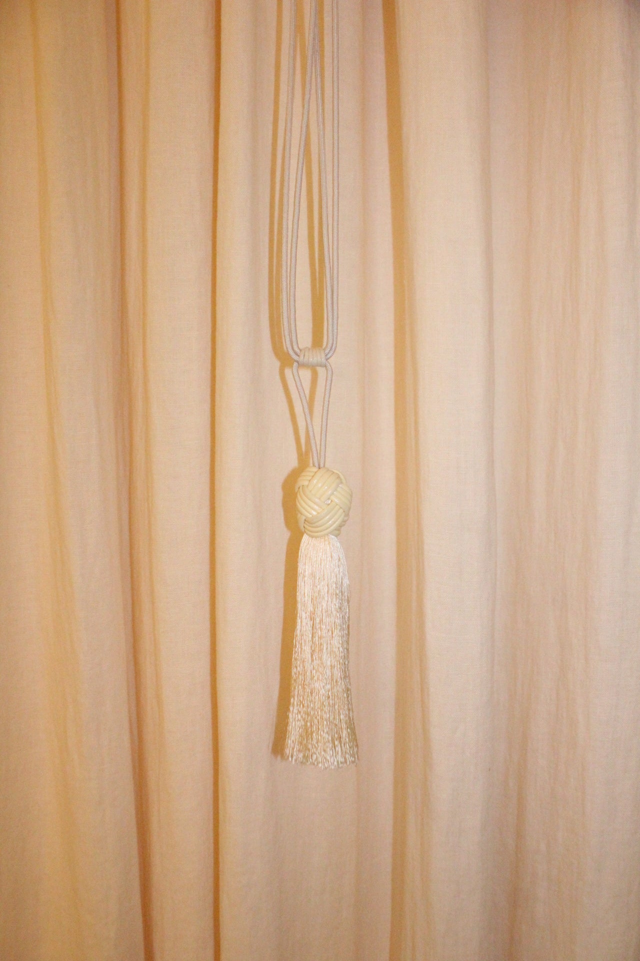 Curtain tie back - Champagne - East London Cloth