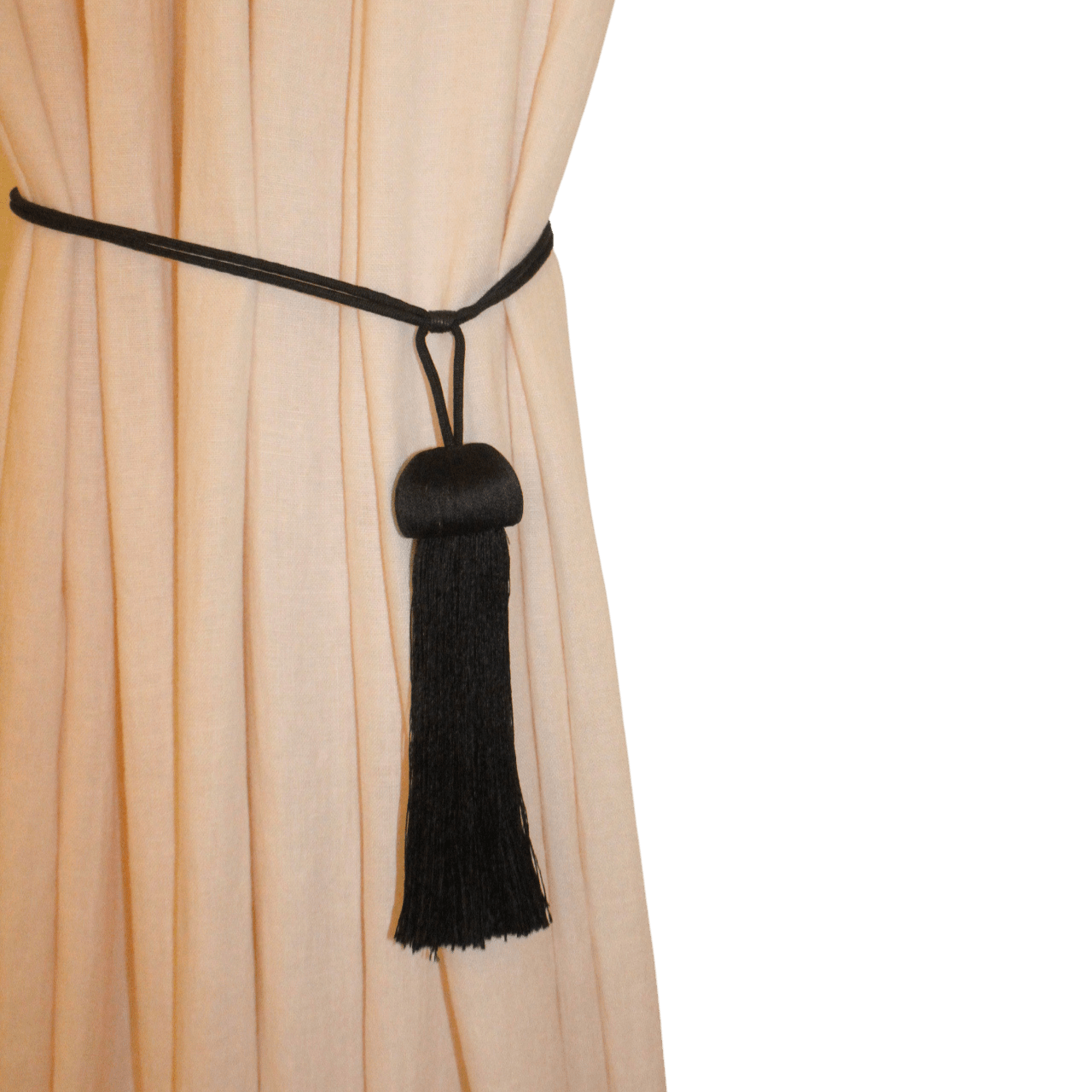 Curtain tie back - midnight - East London Cloth