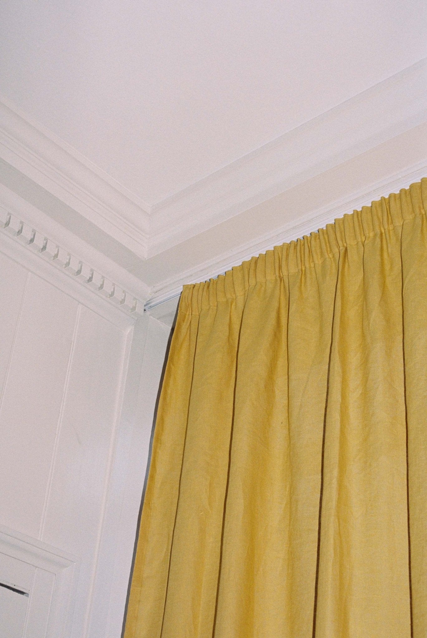 full length curtains - pleated - mediumweight - East London Cloth