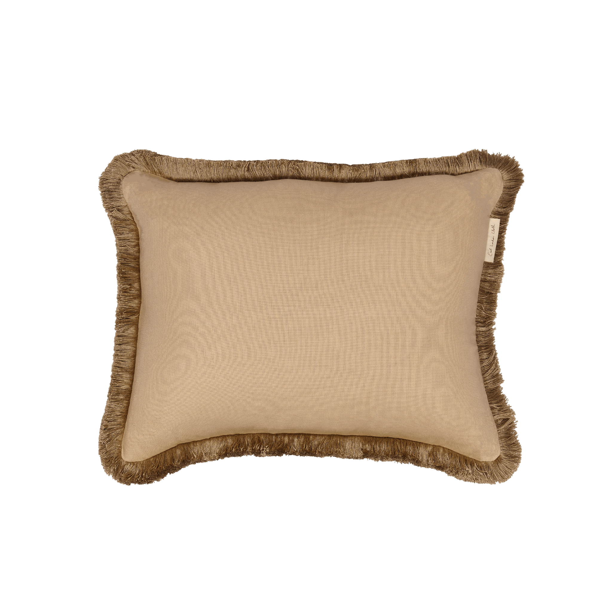 Hanbury Cornsilk - fringed lumbar - 45 x 35 - East London Cloth