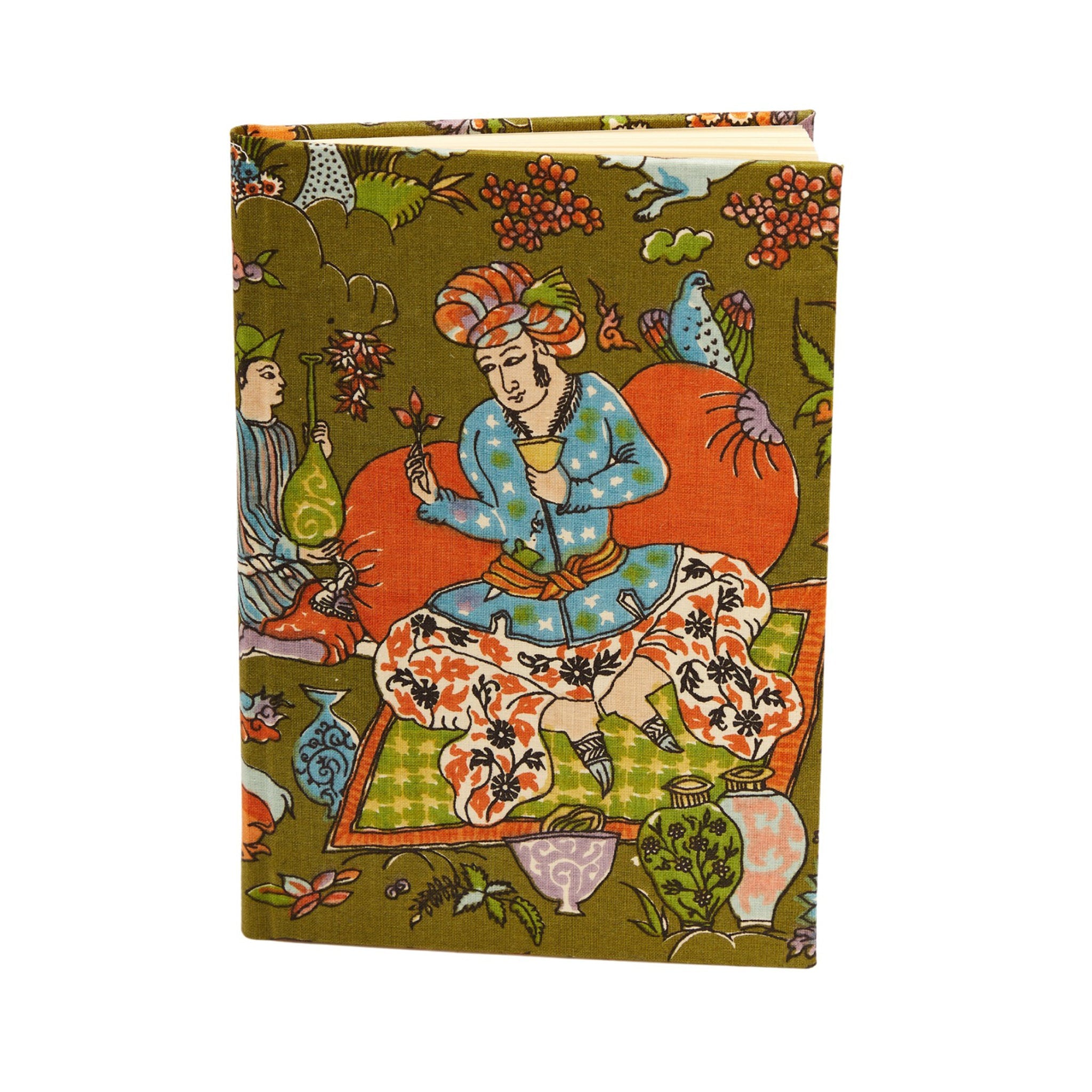 Indian block print bound notebook - A5 - East London Cloth