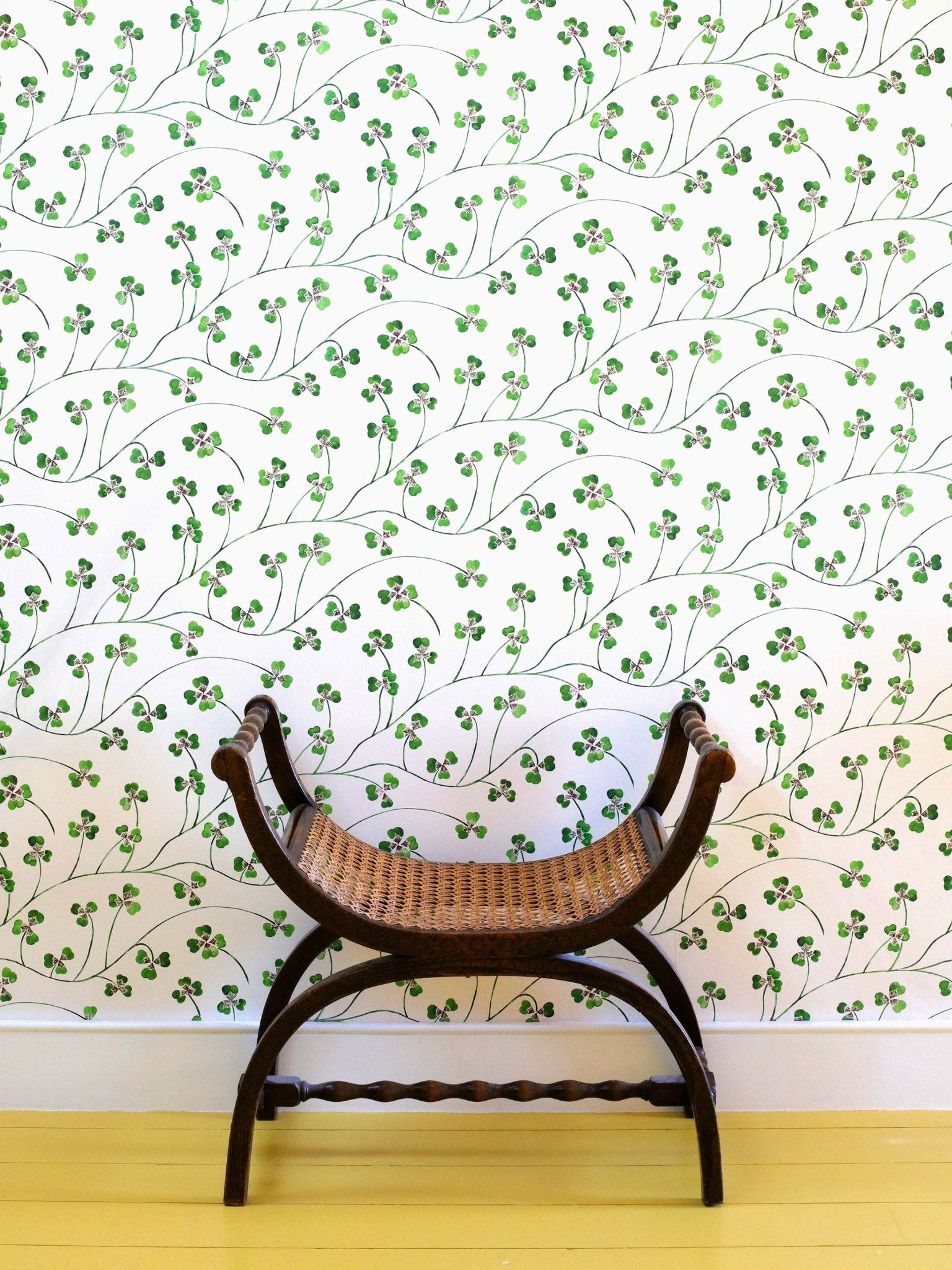 Lucky leaf (small scale) - clover lawn - East London Cloth