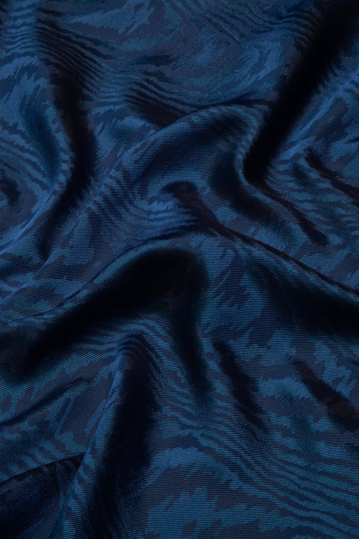 Moire tisse - sapphire - East London Cloth