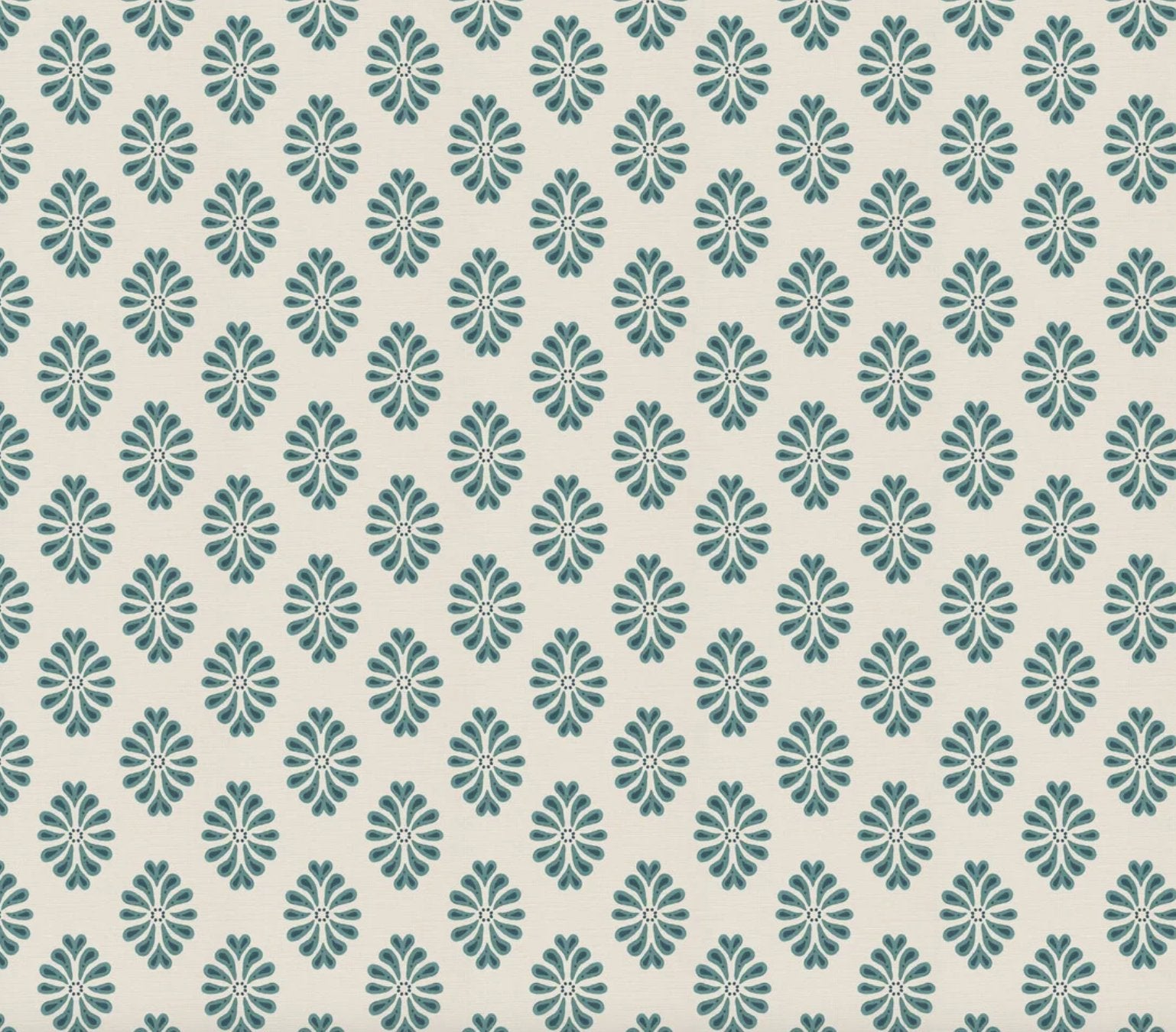 Pine cones - blue - East London Cloth