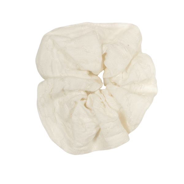 新品未使用 LINEN MEDIUM SCRUNCHIE ホワイト MEDIUM scrunchie 100% linen white fabric loose lampshade